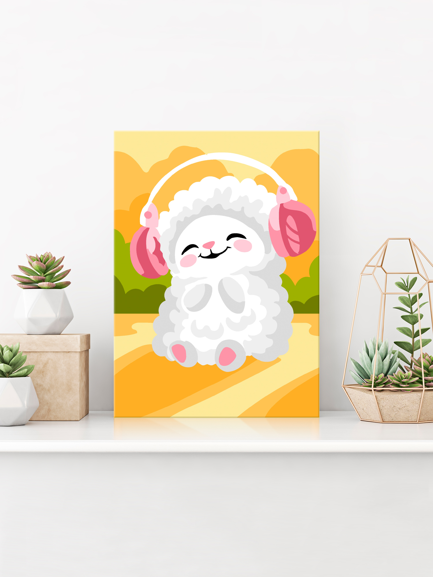 Картина по номерам Hobby Paint Барашек любит музыку в ассортименте - фото 3