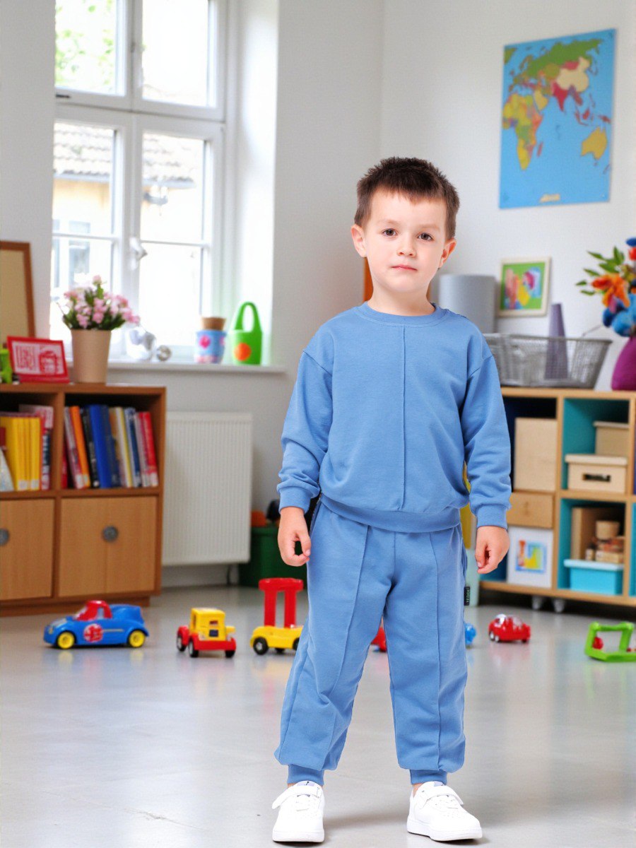 Костюм спортивный VEDDI 2260/6041фп-2024-синий - фото 3