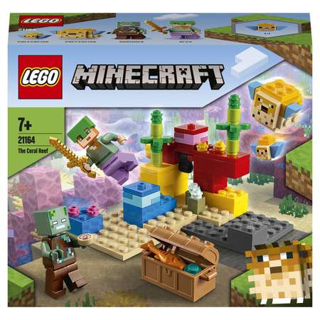 Конструктор LEGO Minecraft Коралловый риф блочный