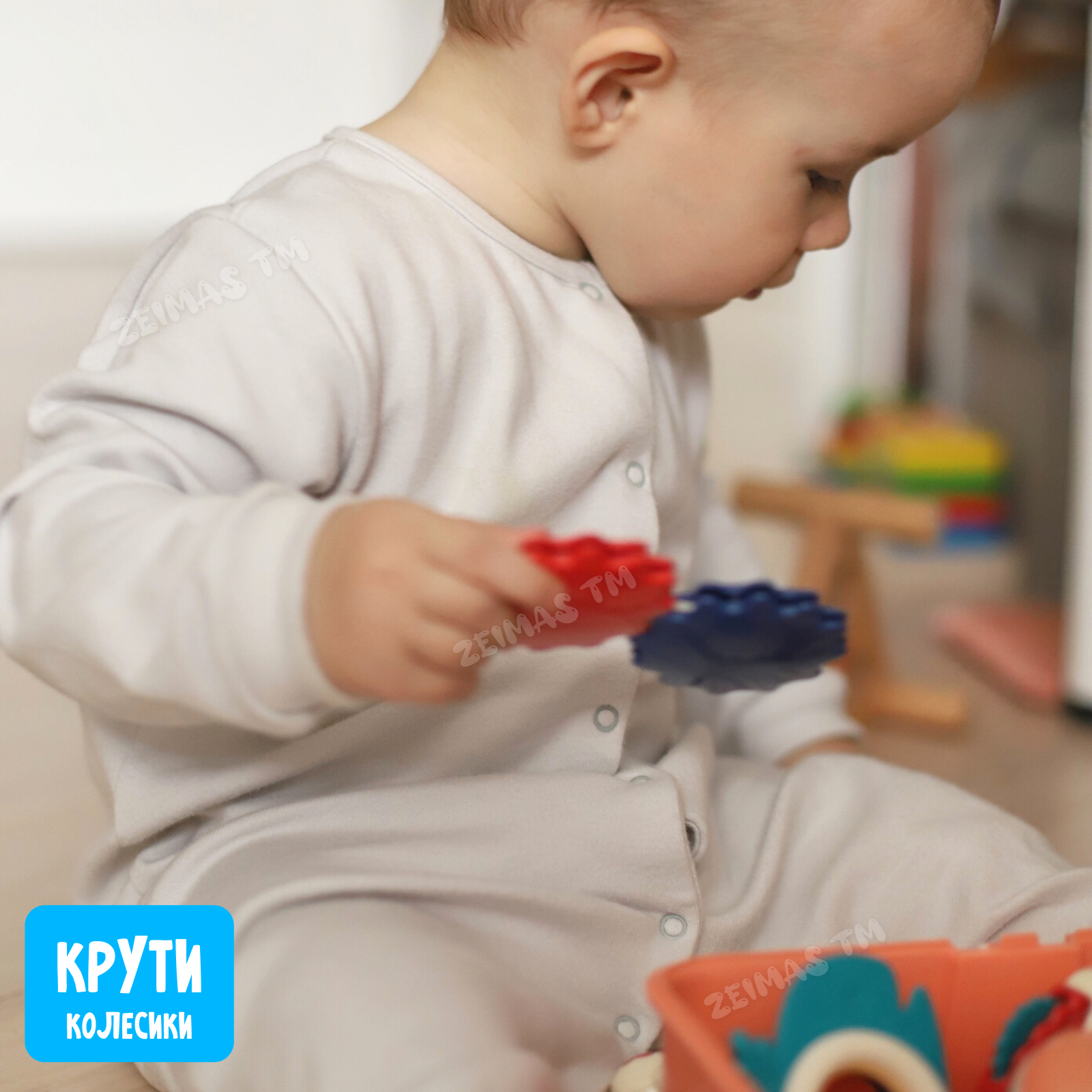 Игрушка Zeimas погремушка Монтессори в ассортименте - фото 10