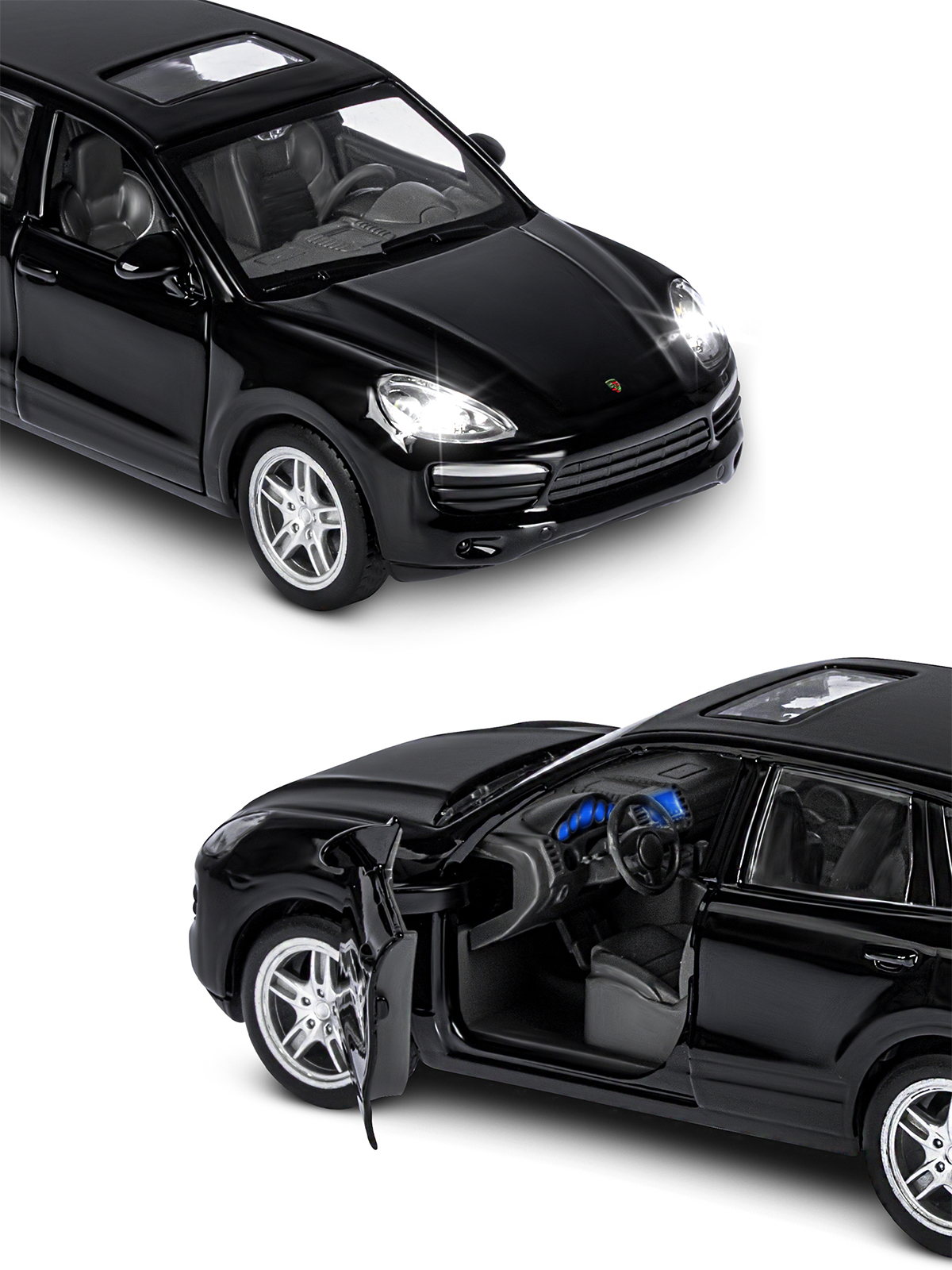 Внедорожник АВТОпанорама Porsche Cayenne S 1:32 JB1251579 - фото 9