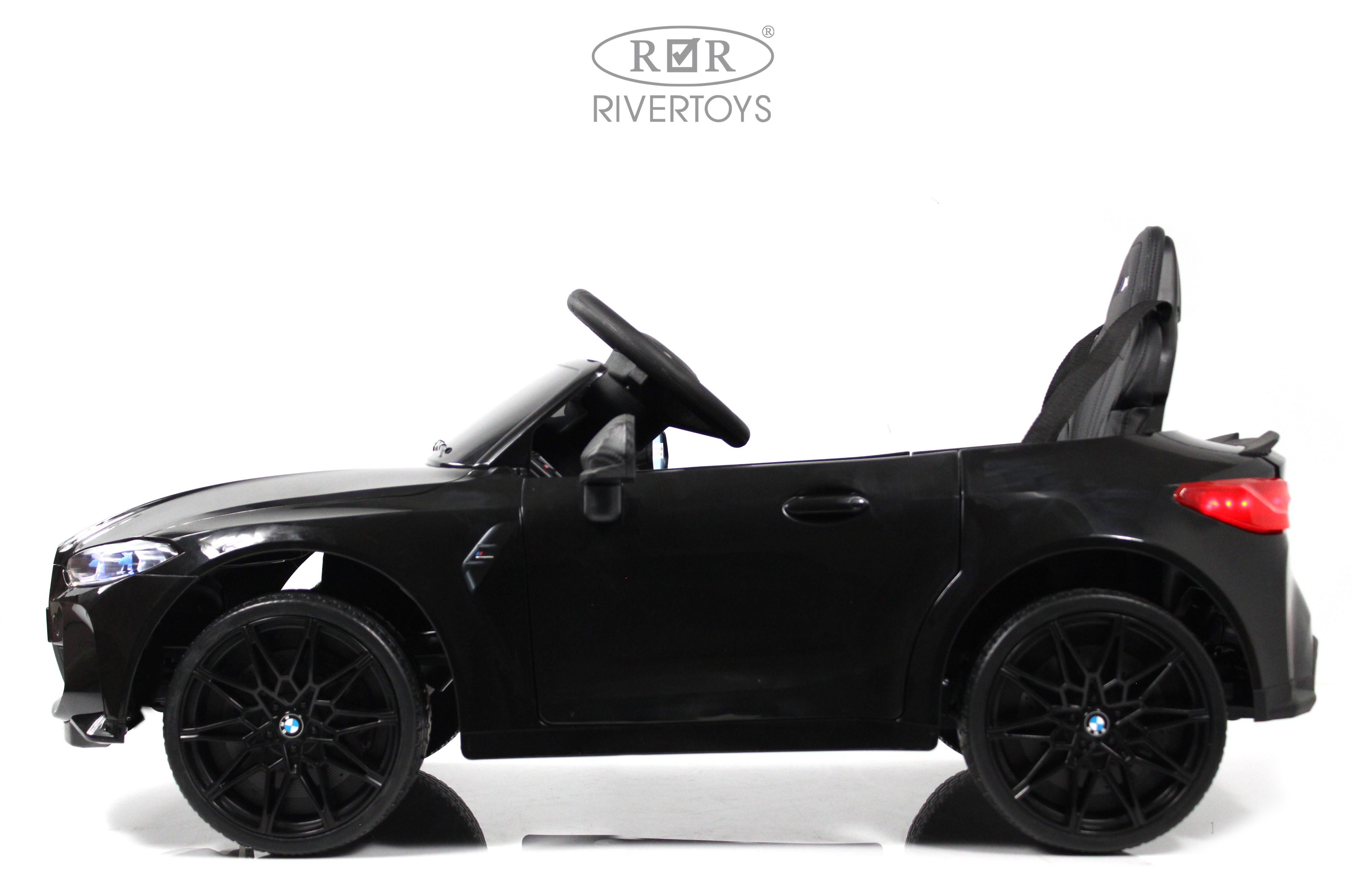 Электромобиль RIVERTOYS BMW A004AA-BMW-BLACK С пультом ДУ - фото 12