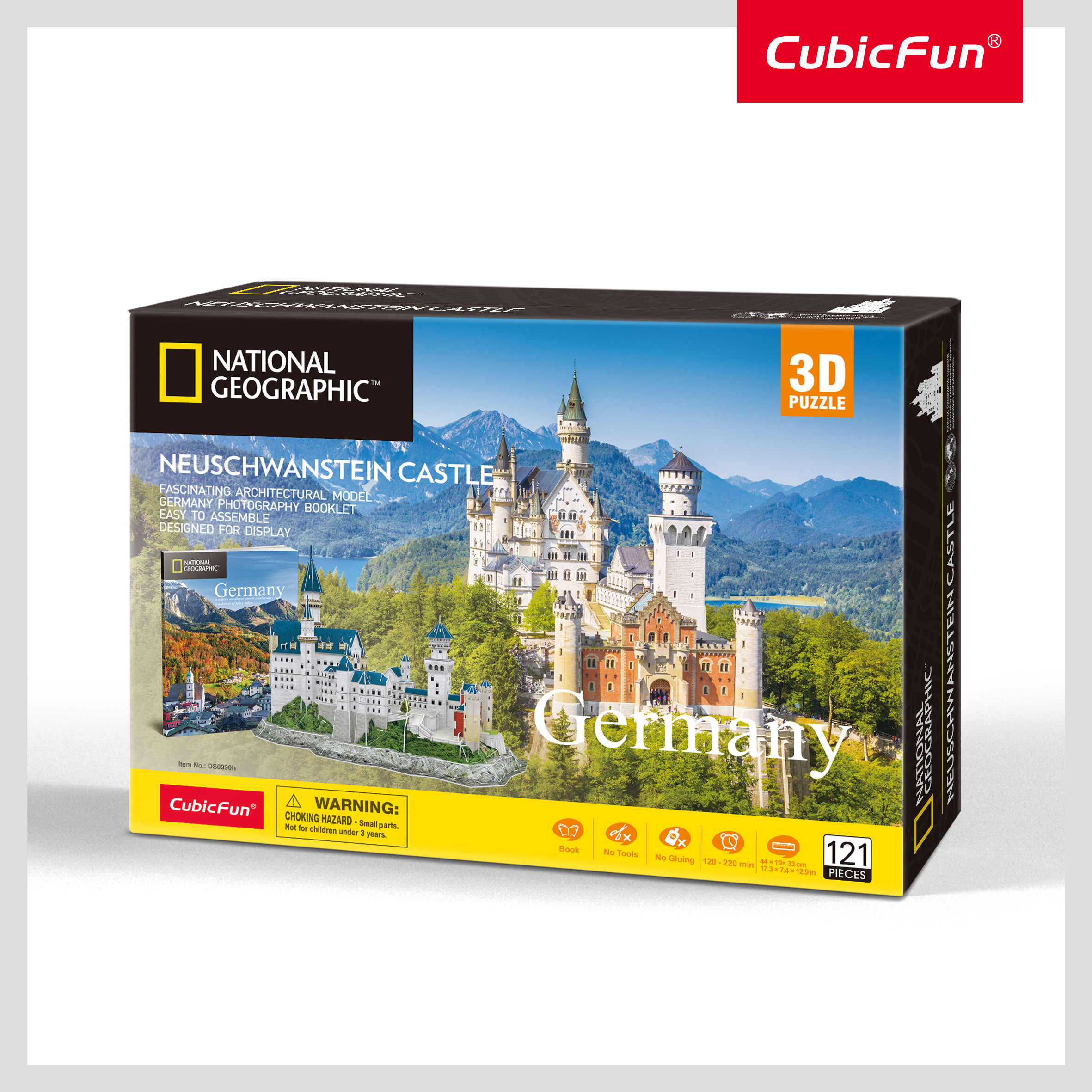 Пазл CubicFun Нойшванштайн 121 дет 3D - фото 9