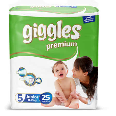 Подгузники Giggles Premium 5 25 шт.