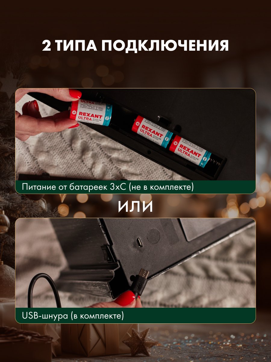 Светодиодный камин NEON-NIGHT «Классика» с эффектом живого огня - фото 5