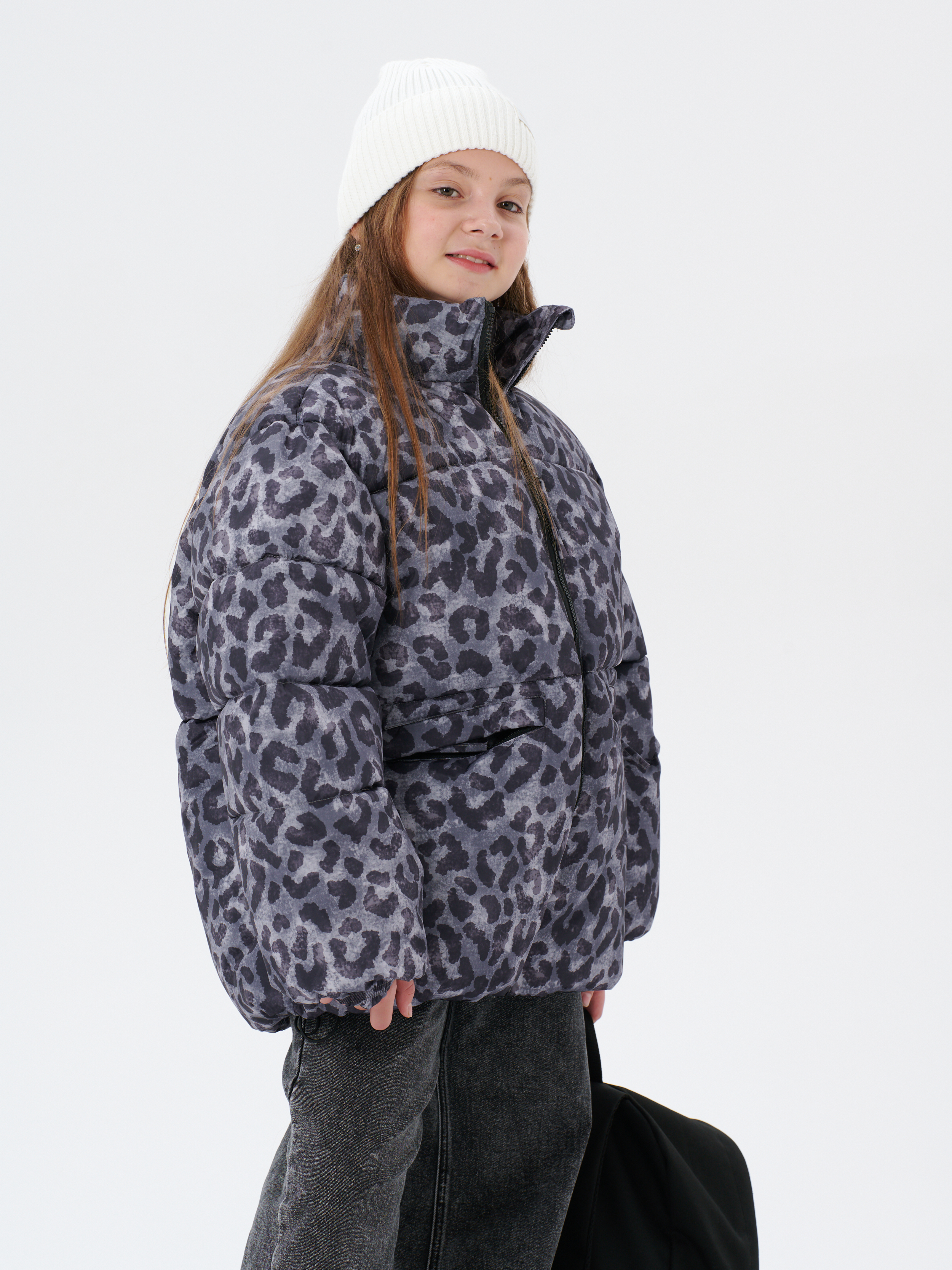 Куртка КрутышОк Т-066 серый леопард - фото 21