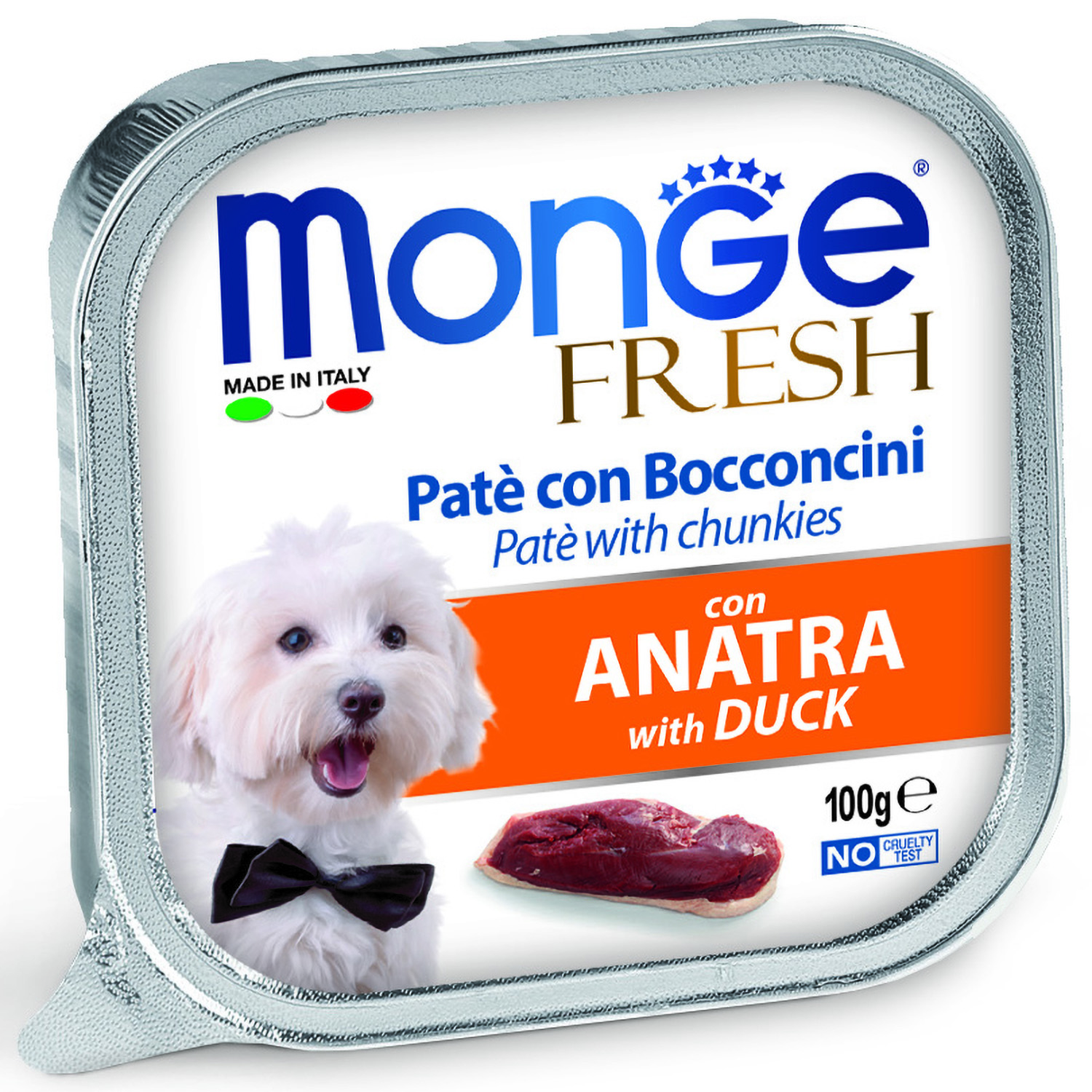 Корм для собак MONGE Dog Fresh утка консервированный 100г - фото 1
