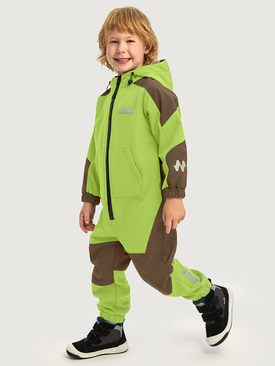 Комбинезон NIKASTYLE 8л15126 лайм/кофе - фото 1