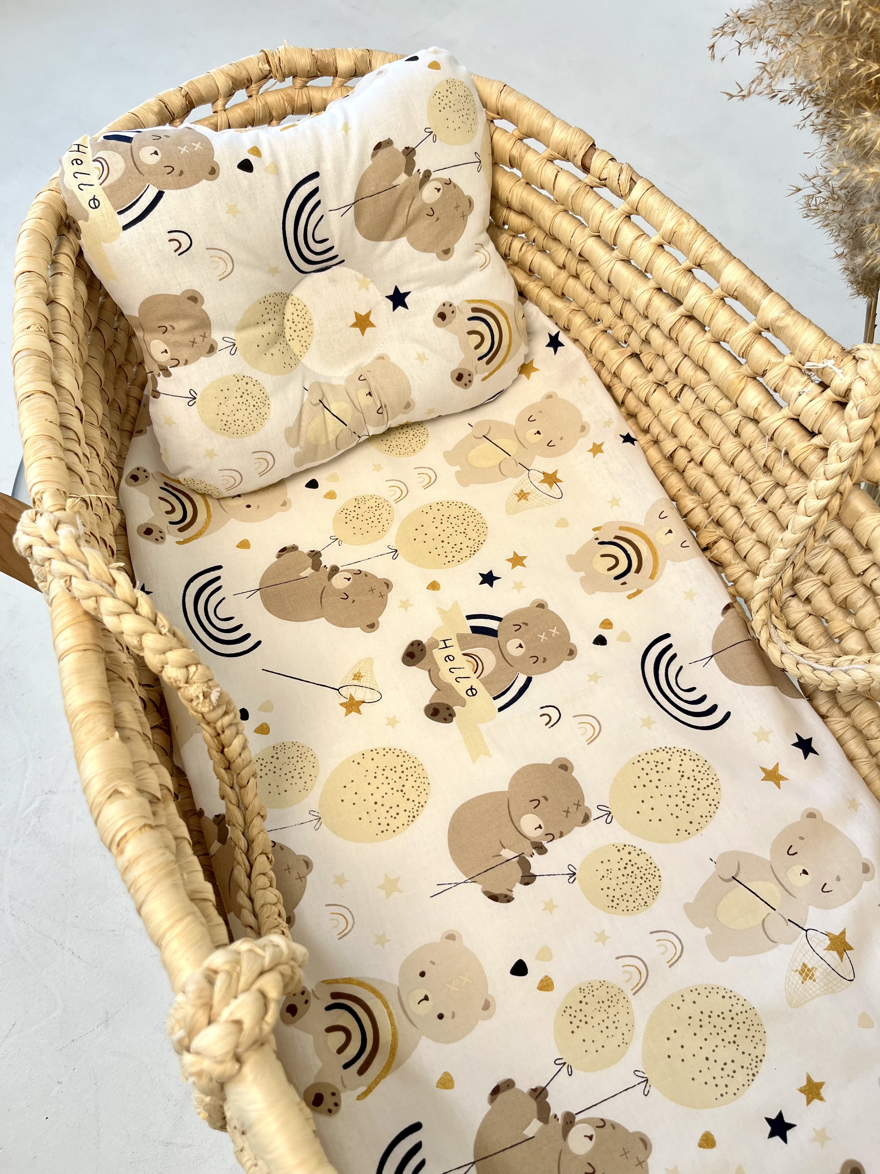 Одеяло Bambini Love с подушкой и пеленкой мишки хлопок - фото 5