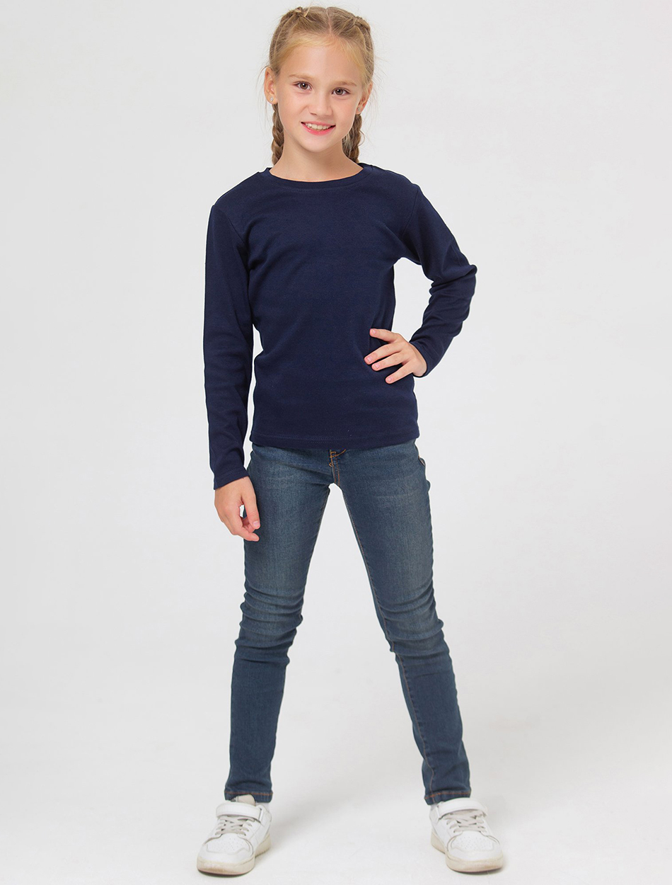 Лонгслив HappyFox HF5502т.синий - фото 3