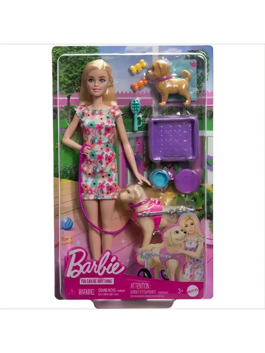 Изображение товара Кукла модельная Barbie Барби и ее собака