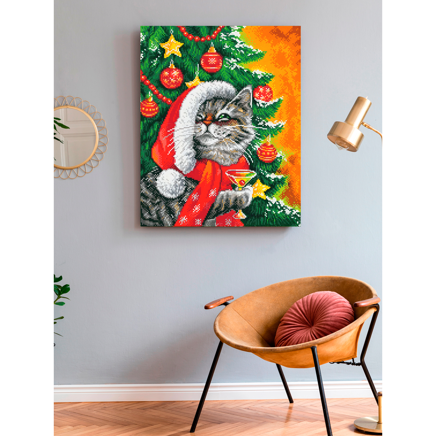 Алмазная мозаика Art on Canvas С новым годом в ассортименте - фото 3