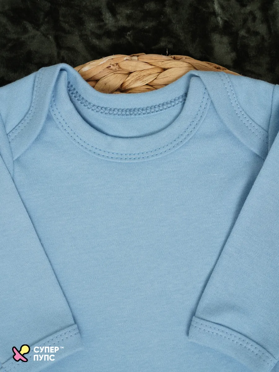 Боди 3 шт Супер Пупс нбр/3пр/бд/sk20/синийлисточкиветочки - фото 13