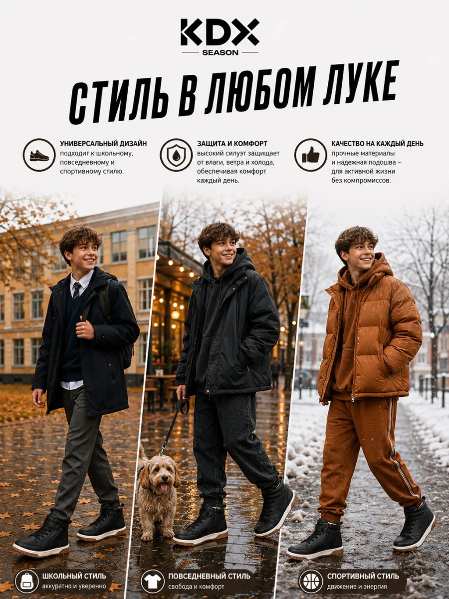 Ботинки KDX BRT-05 black - фото 6