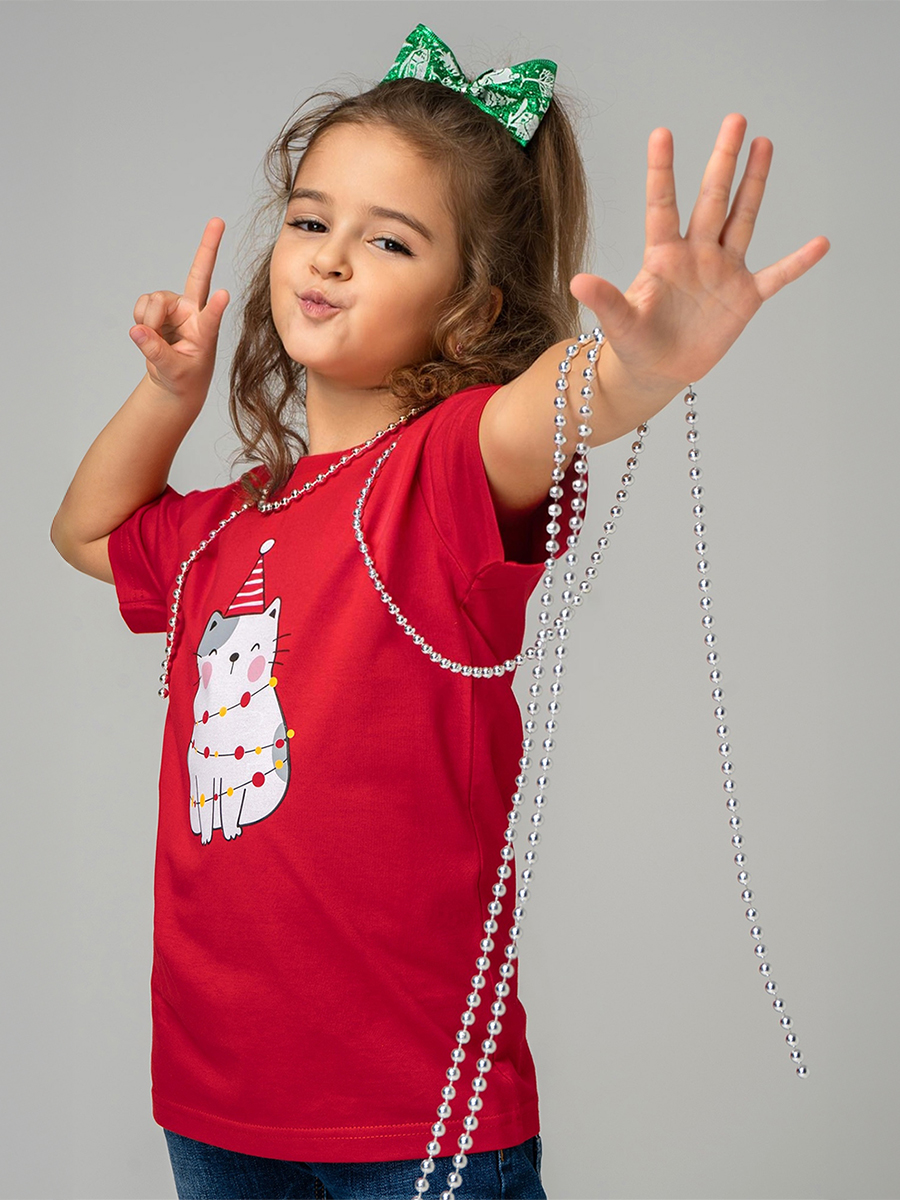 Футболка HappyFox HF55011Mкот.нг.ярко.красный - фото 8