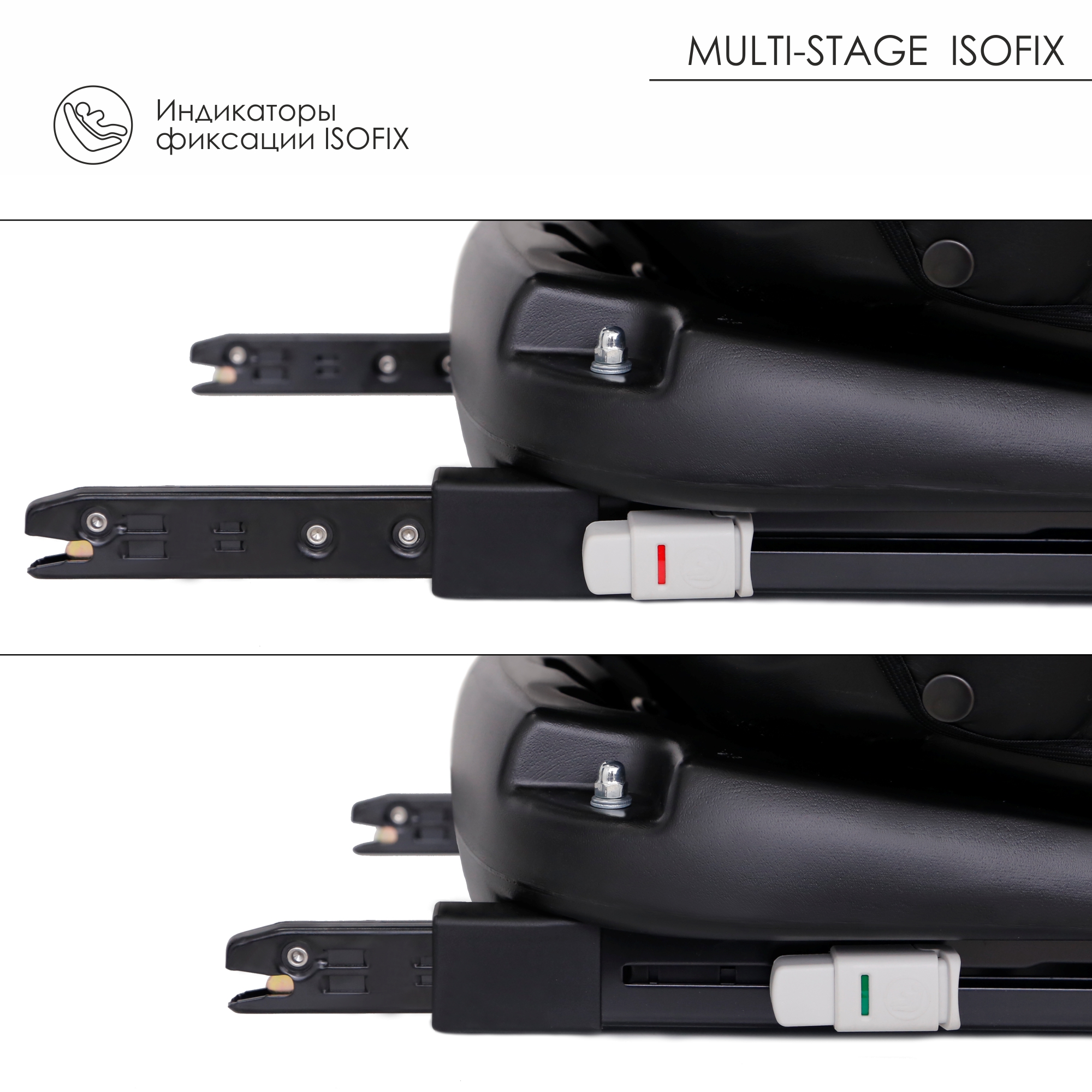 Автокресло Babyton Multi-Stage Black-Grey Isofix 0+/1/2/3 (0-36 кг) - фото 13
