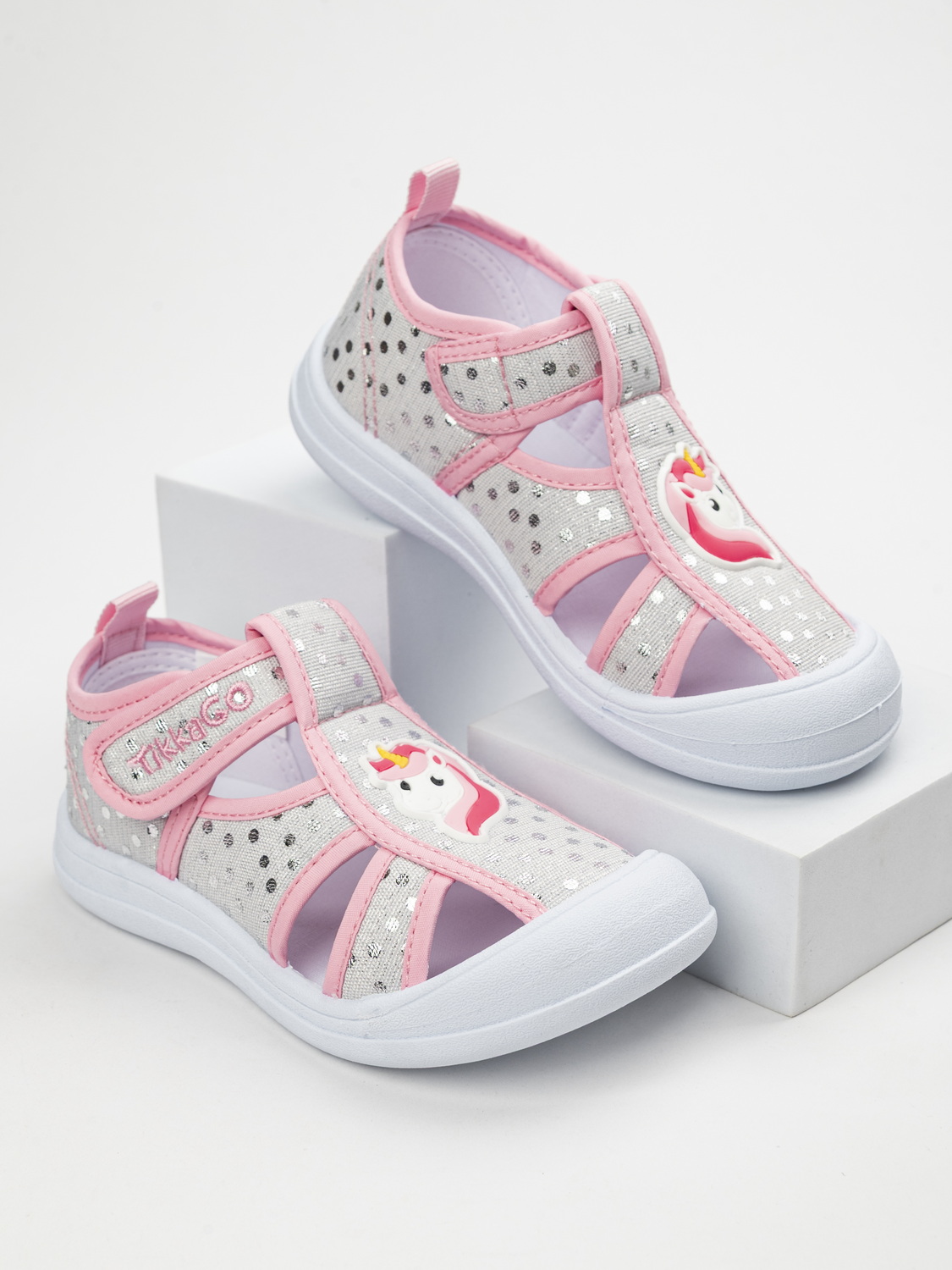 Сандалии TikkaGo 7T27_12612_grey-pink - фото 1