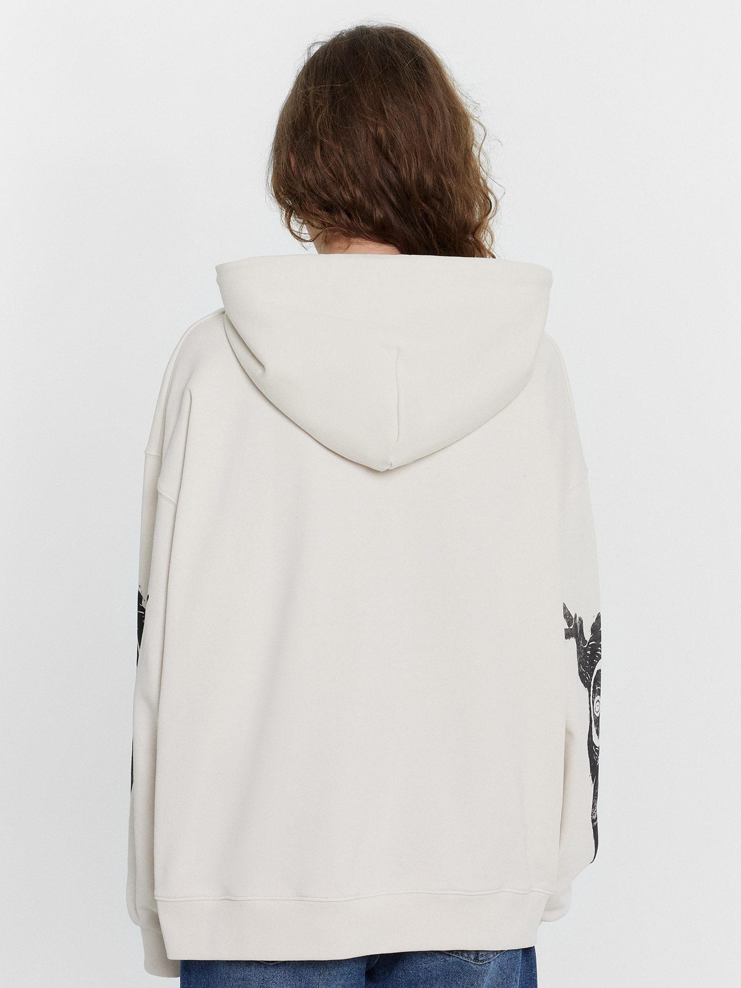 Худи Mark Formelle (Марк Формэль) 122981/белый песок +печать - фото 3