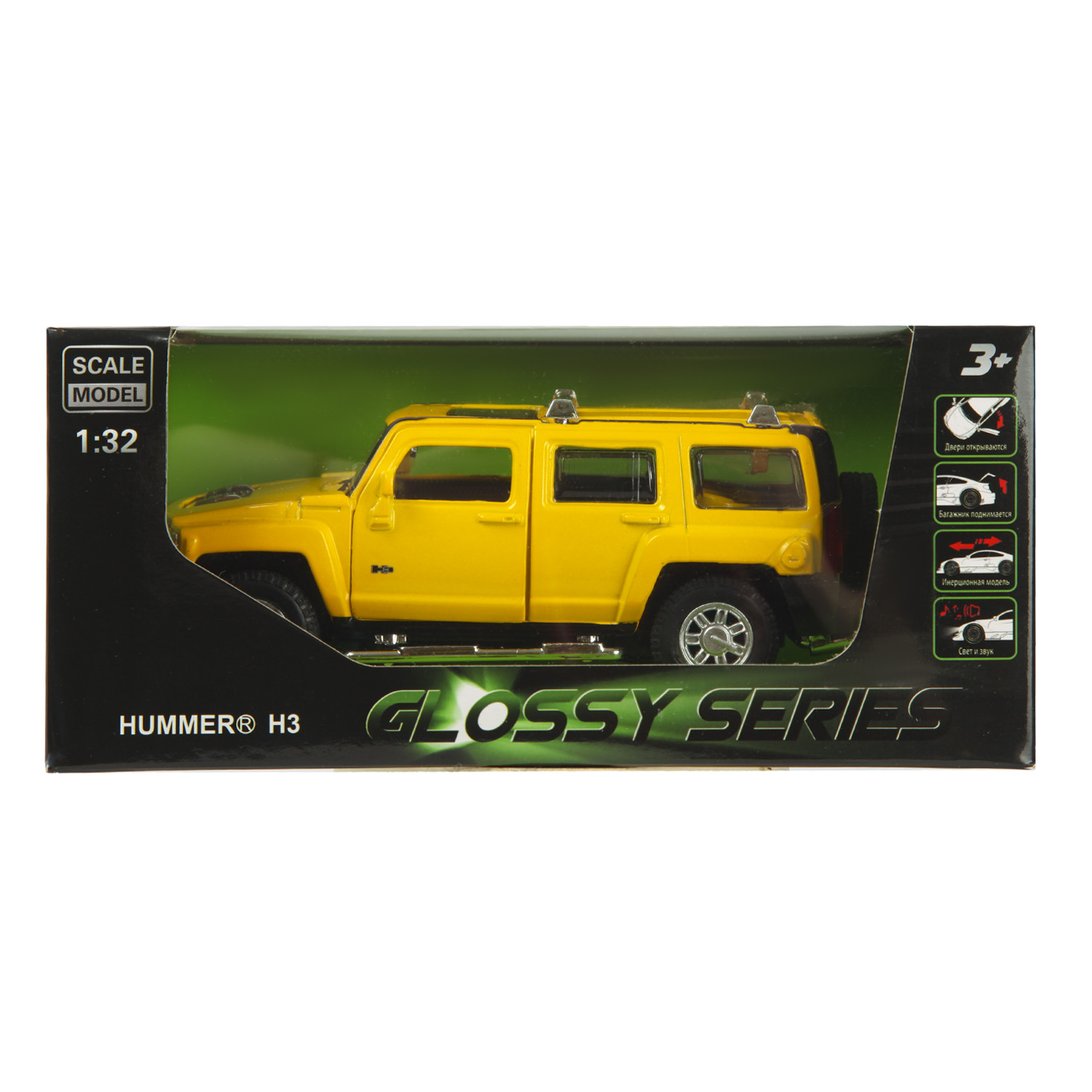 Автомобиль Mobicaro Hummer Hummer H3 1:32 желтый 68321 - фото 9