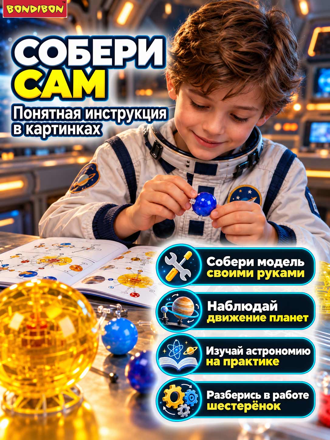 Набор для опытов Bondibon Орбитальная солнечная система - фото 2