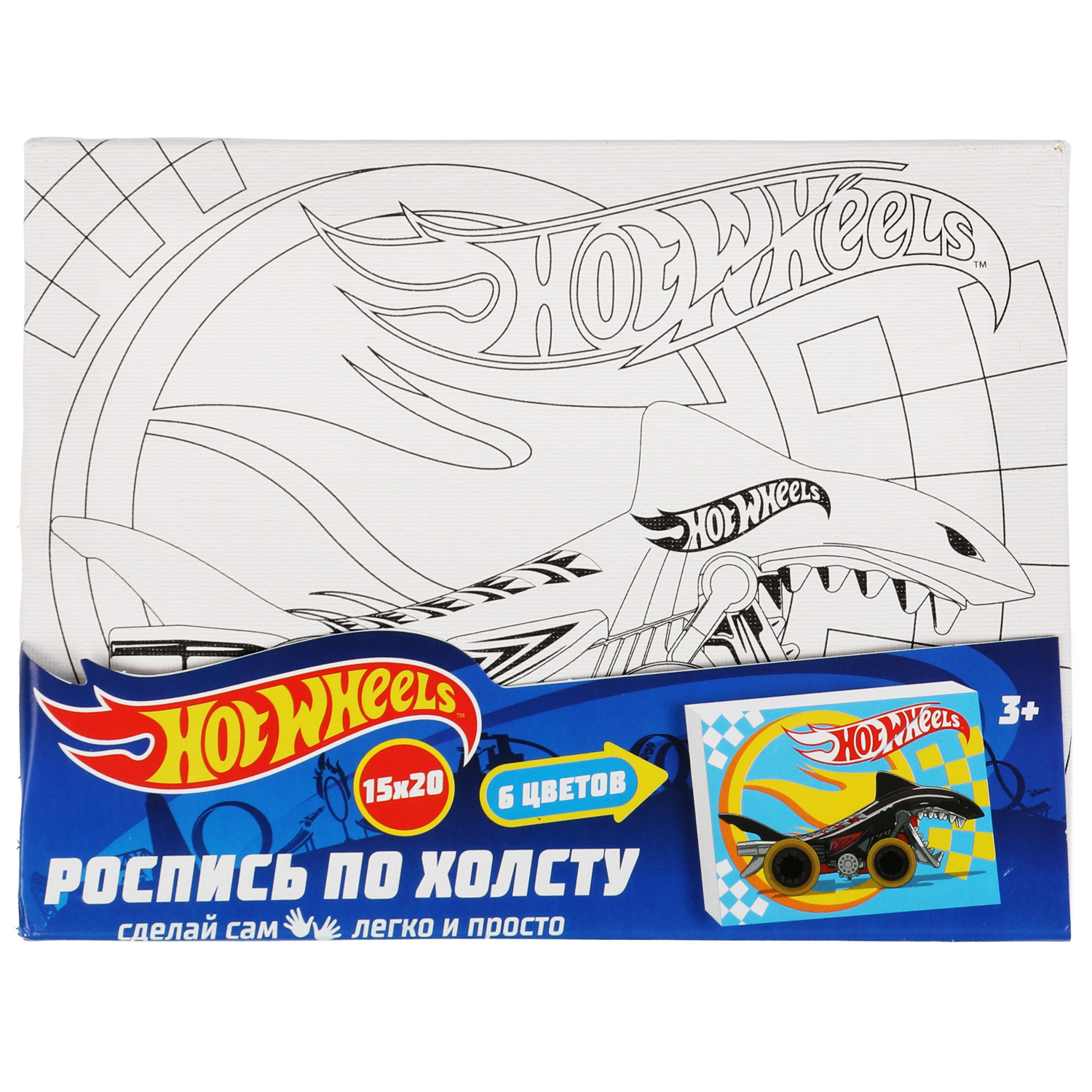 Роспись по холсту МультиАРТ Hot Wheels - фото 1