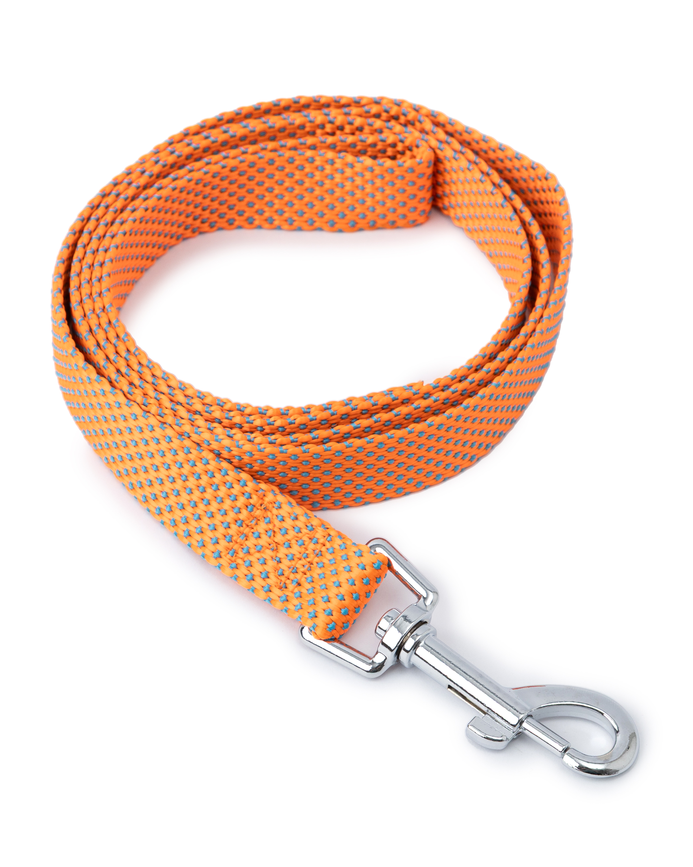 Поводок для собак Barbaks оранжкевый жакард 2*120см полиэстер - фото 2