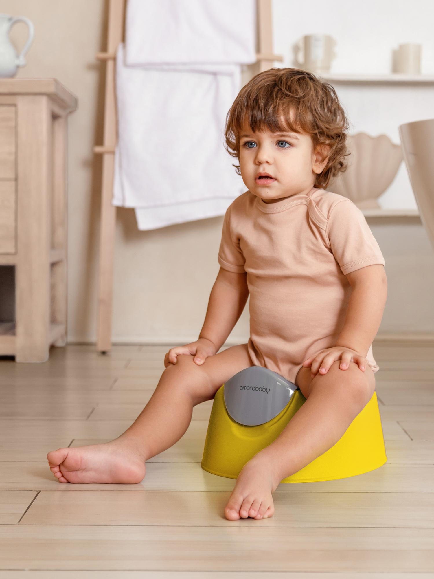 Горшок детский Amarobaby Bonny жёлтый - фото 7