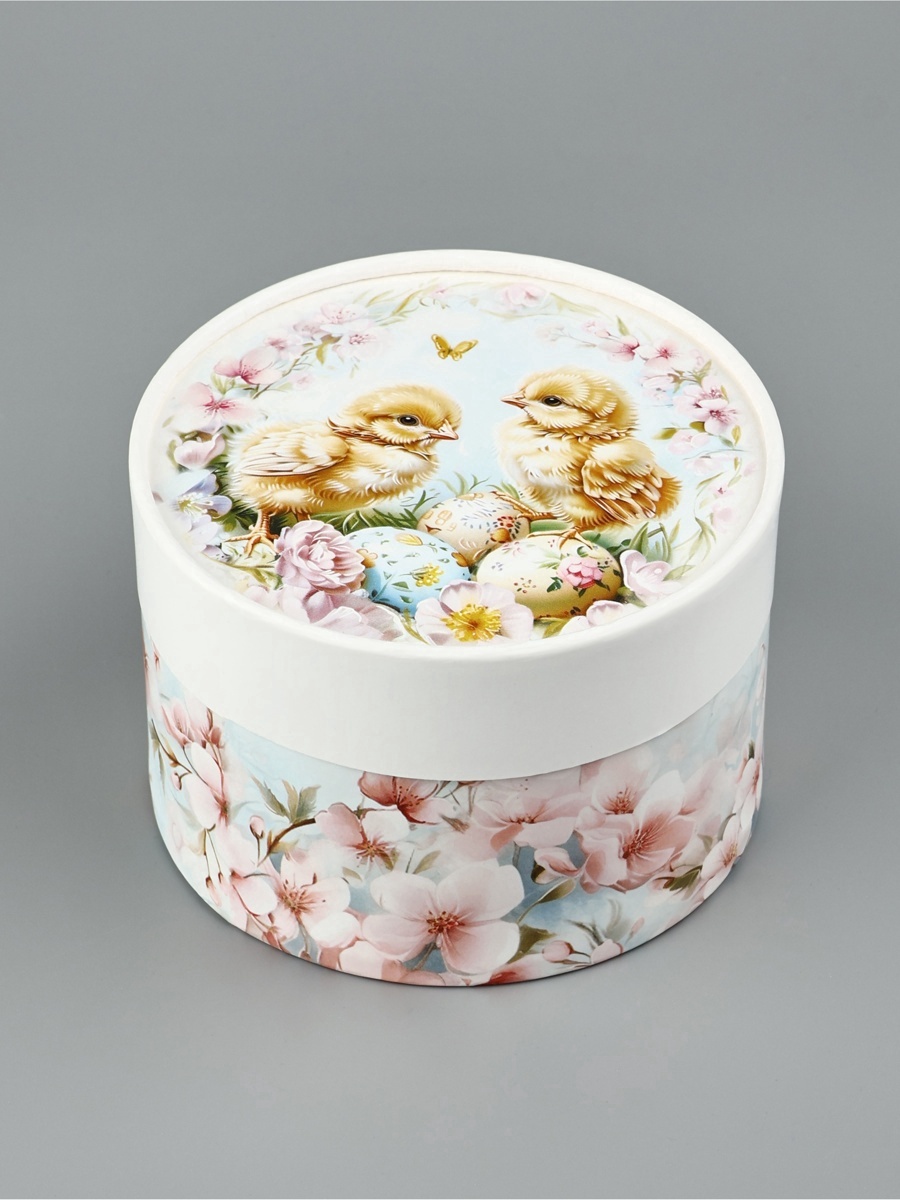 Коробка подарочная Дарите Счастье Пасхальные цыплята - фото 1