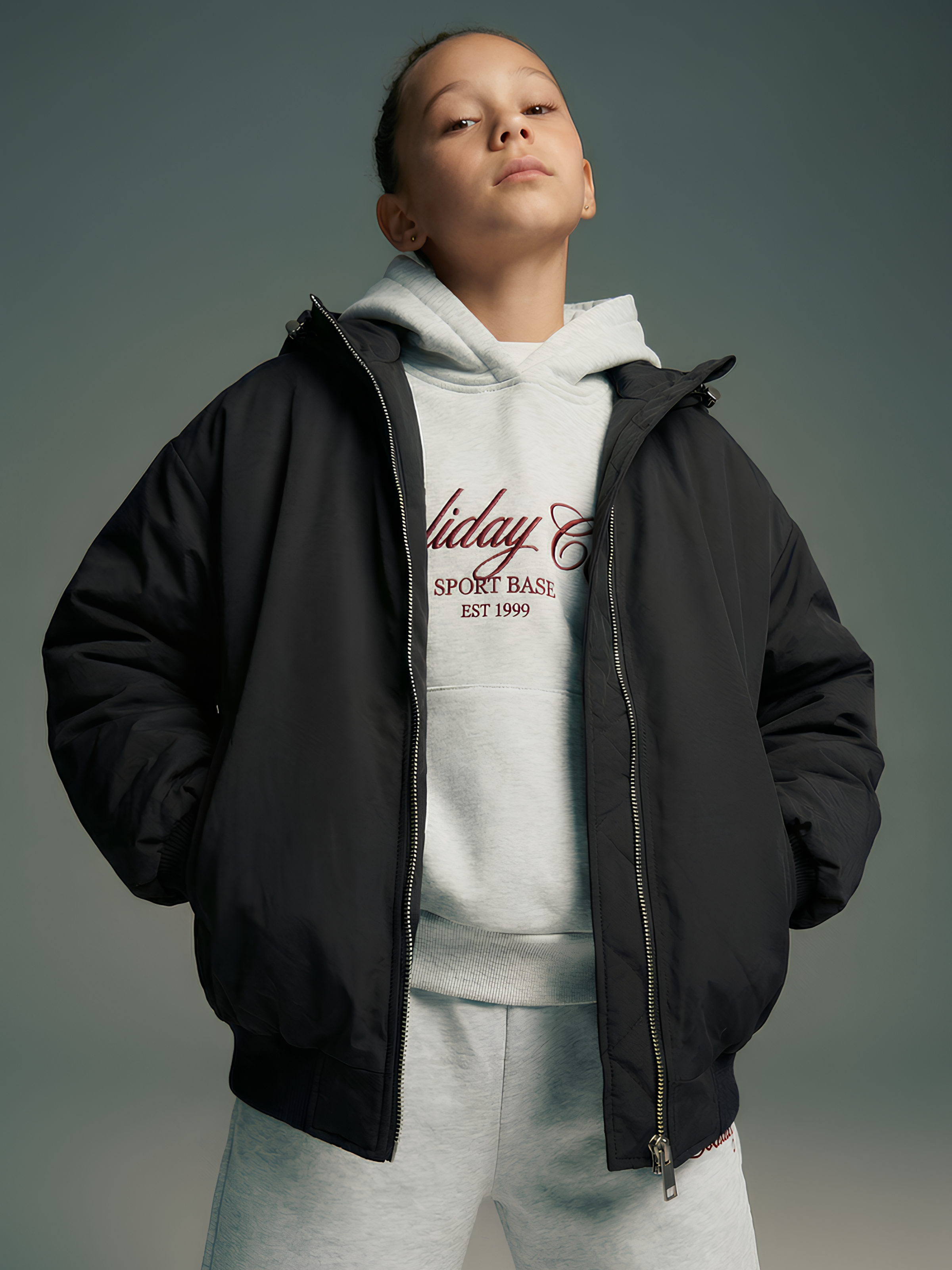 Куртка MIRANAM БомберДетскДевочкиF55Черн - фото 5