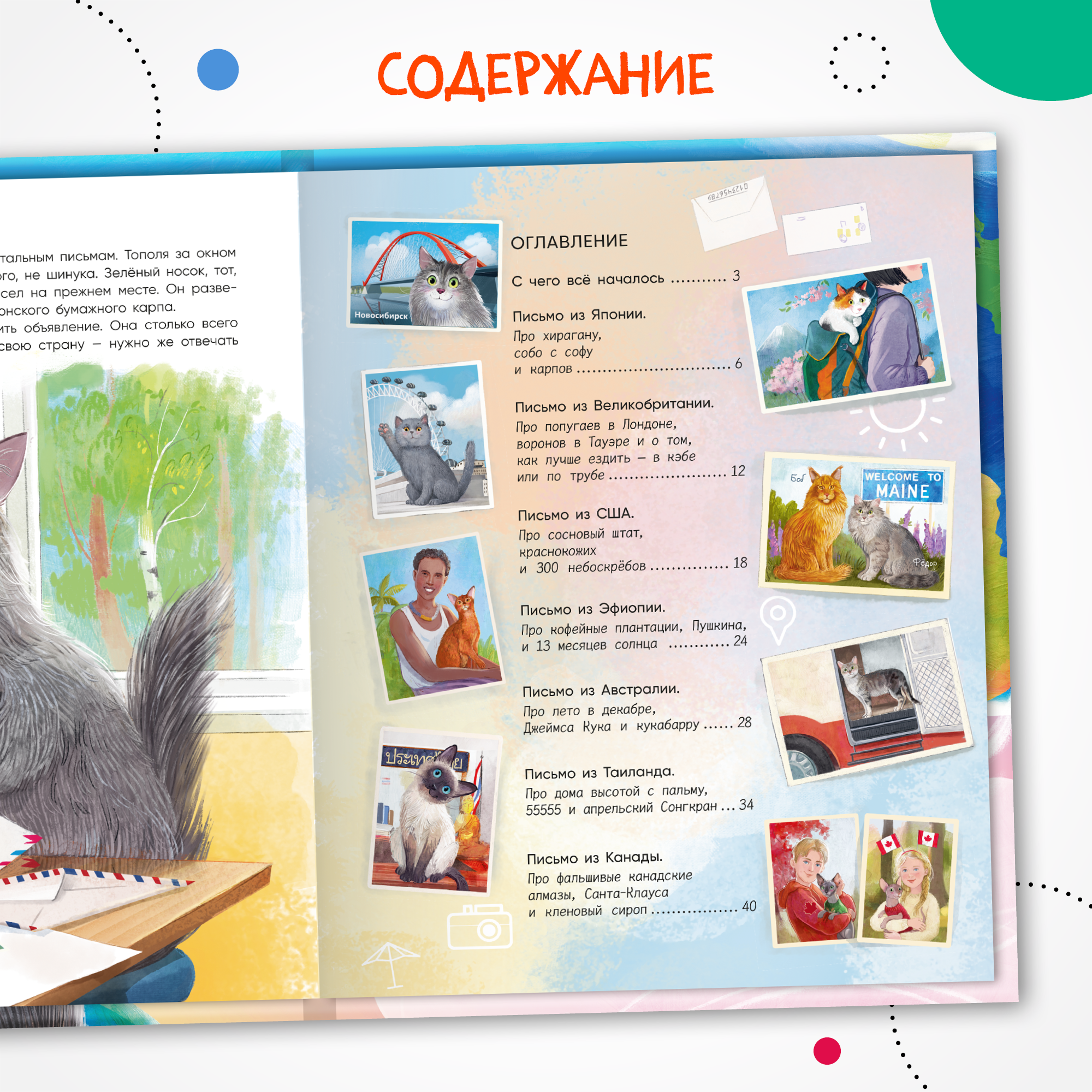 Книга МОЗАИКА kids Вокруг света с кошками География в конвертах - фото 8