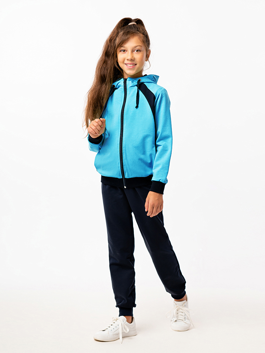 Спортивный костюм RODOS М-258/темно-синий_бирюзовый - фото 3