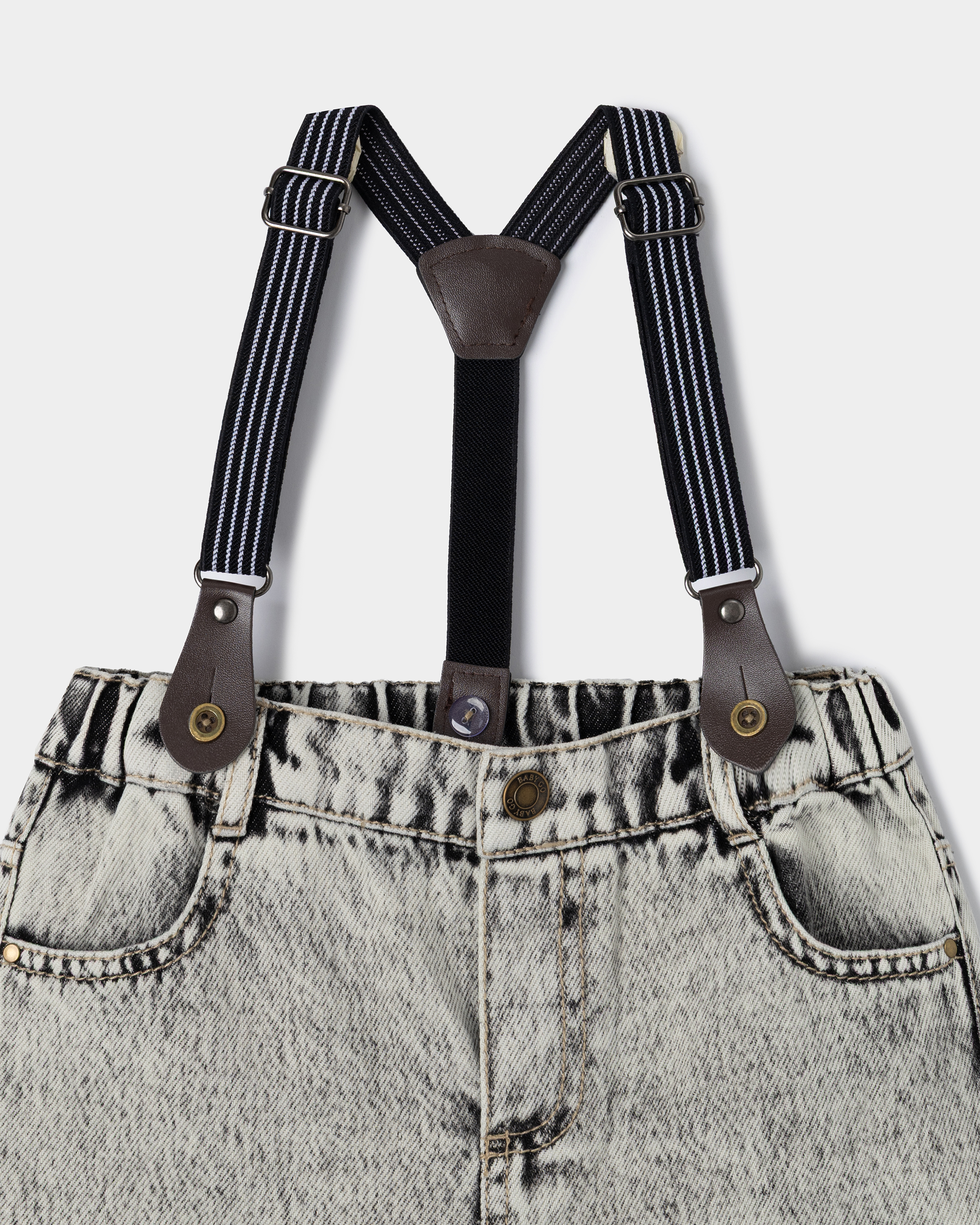 Джинсы на бретелях BabyGo S26BG4BTO1202ibLG - фото 3