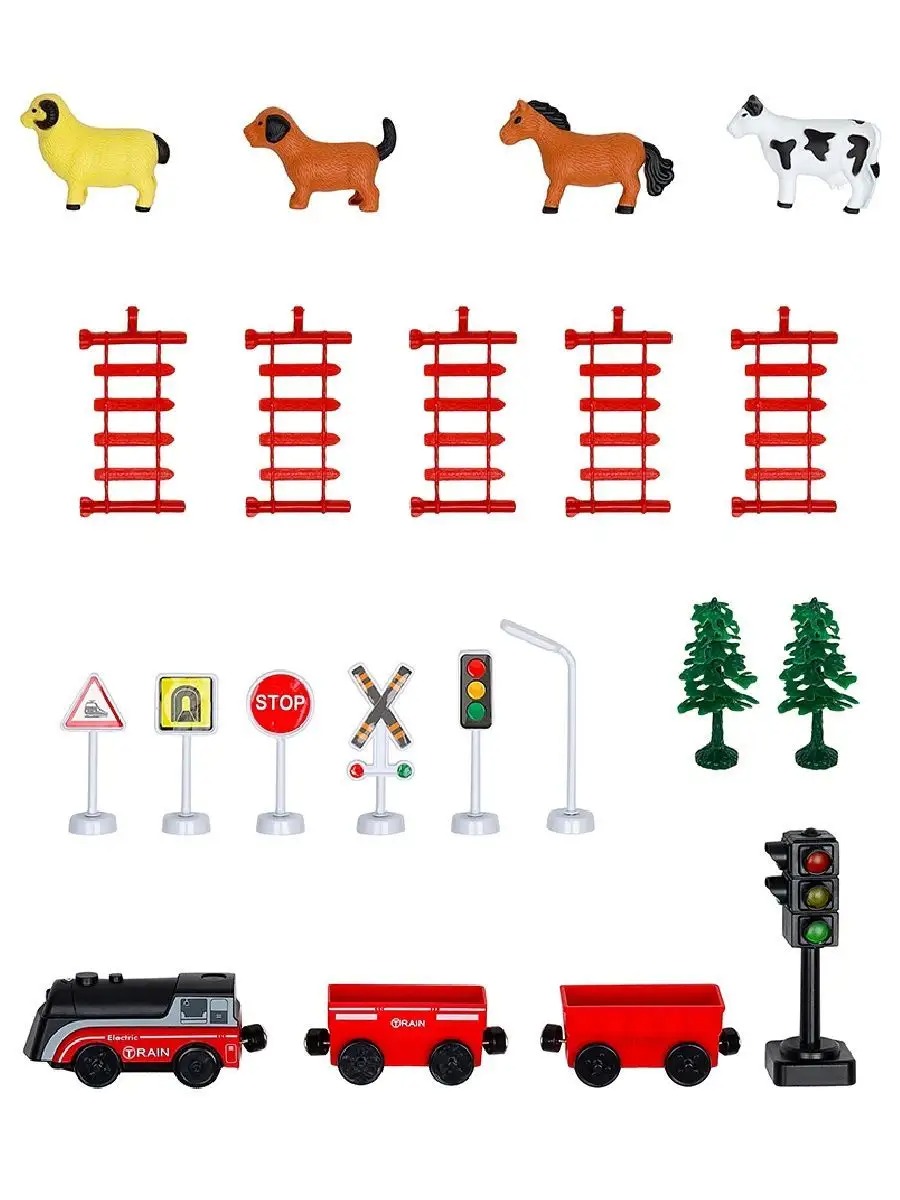 Набор железнодорожный Givito G211-021 - фото 9