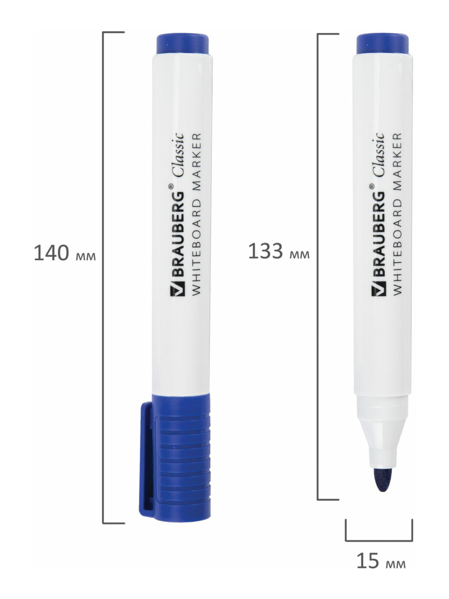 Маркеры Brauberg 4 шт. - фото 16