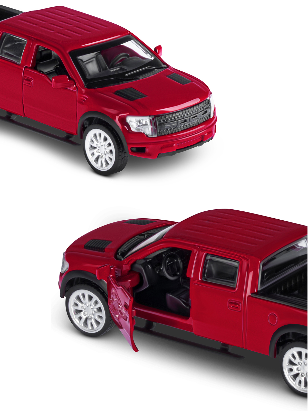 Пикап АВТОпанорама Ford F 150 SVT Raptor 2 1:52 JB1251273 - фото 8