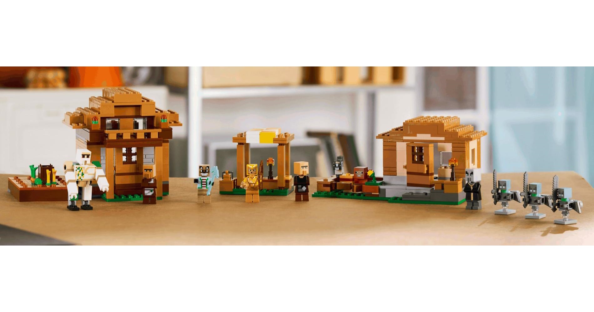 Конструктор LEGO Minecraft Атака деревни заклинателем 607 дет. - фото 7