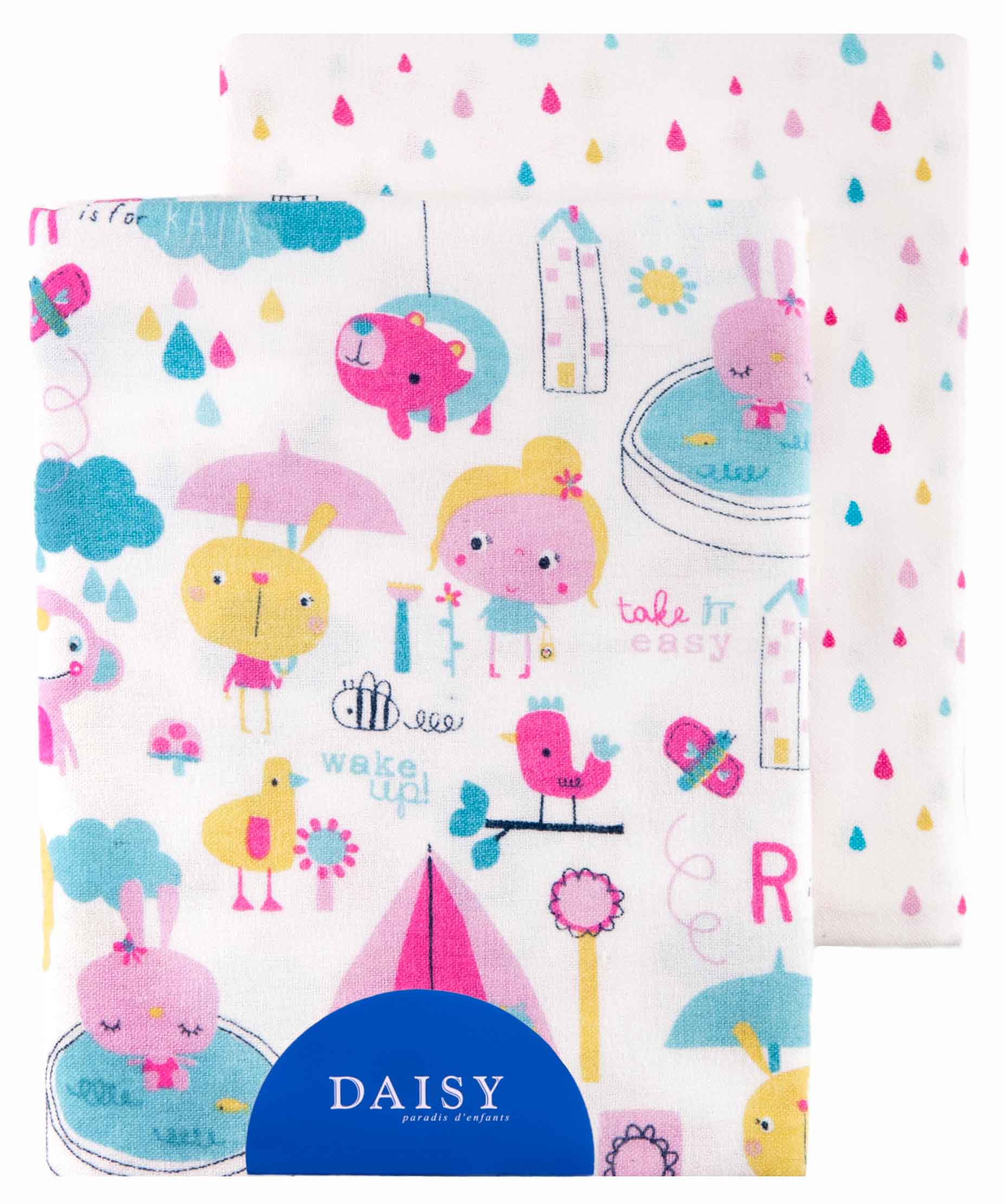 Пеленка Daisy Фланель 2шт 75х120см Девочки - фото 1