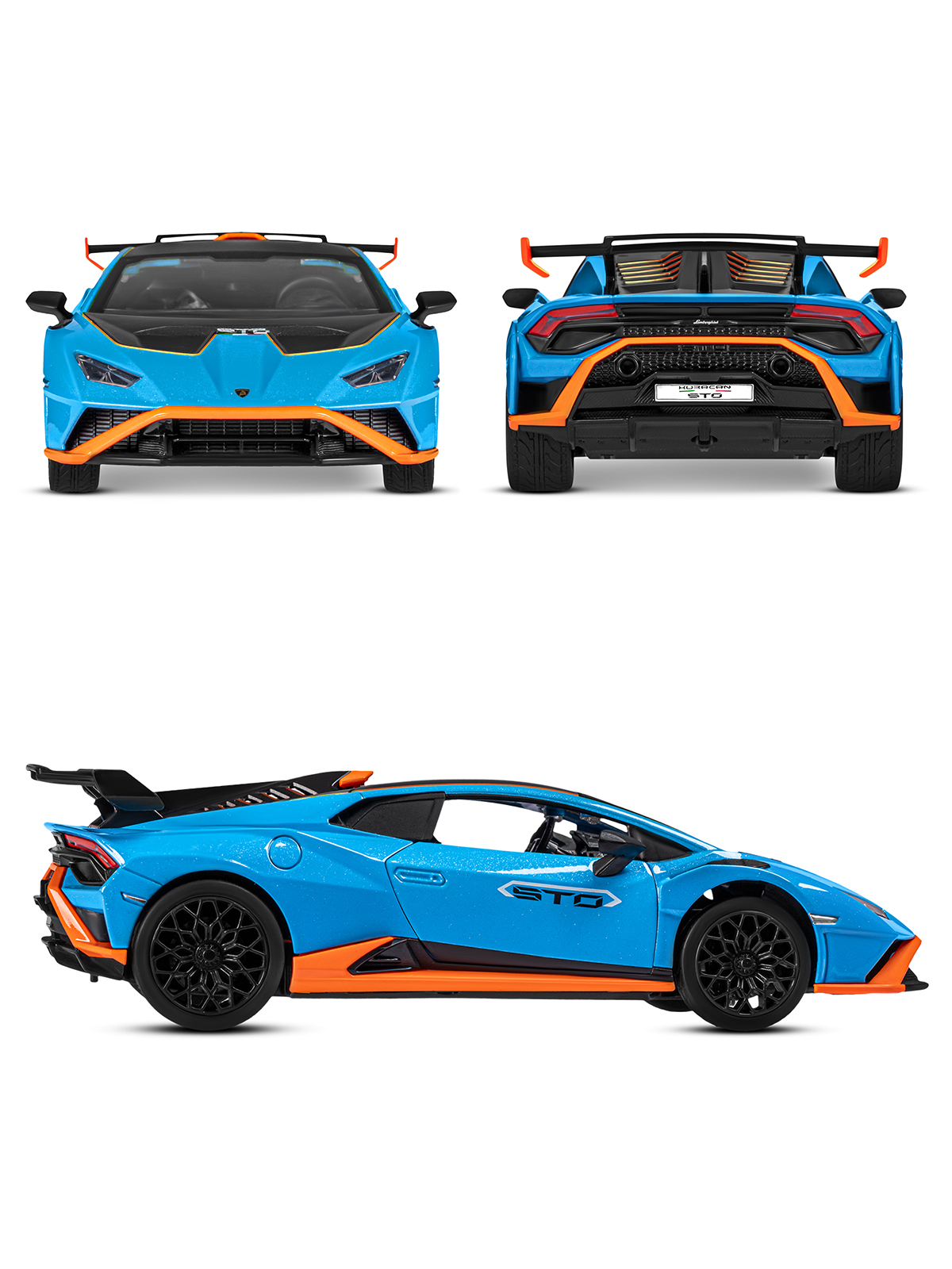 Автомобиль АВТОпанорама Lamborghini Huracan STO 1:32 JB1251663 - фото 8