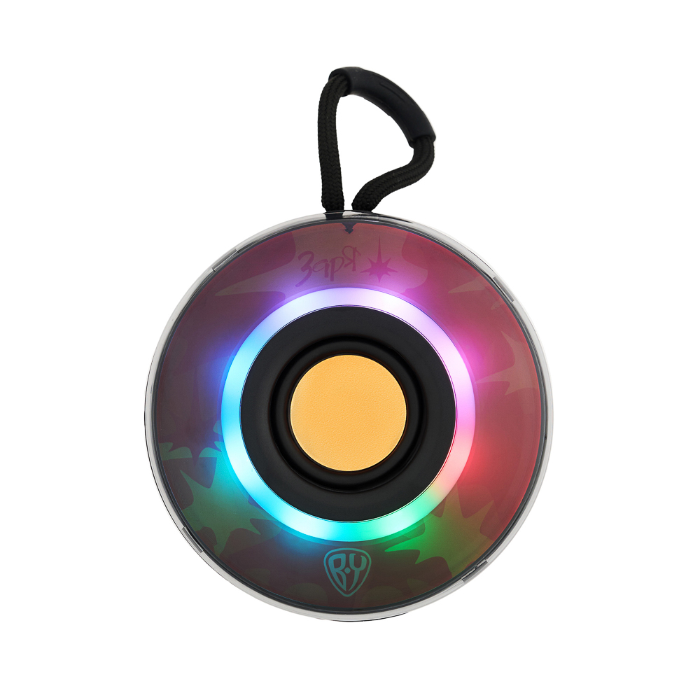 Колонка беспроводная Bluetooth BY Заря с подсветкой - фото 1