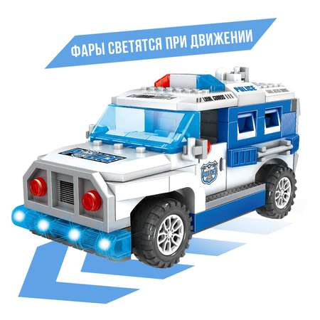 Конструктор Sima-Land Полицейский джип блочный