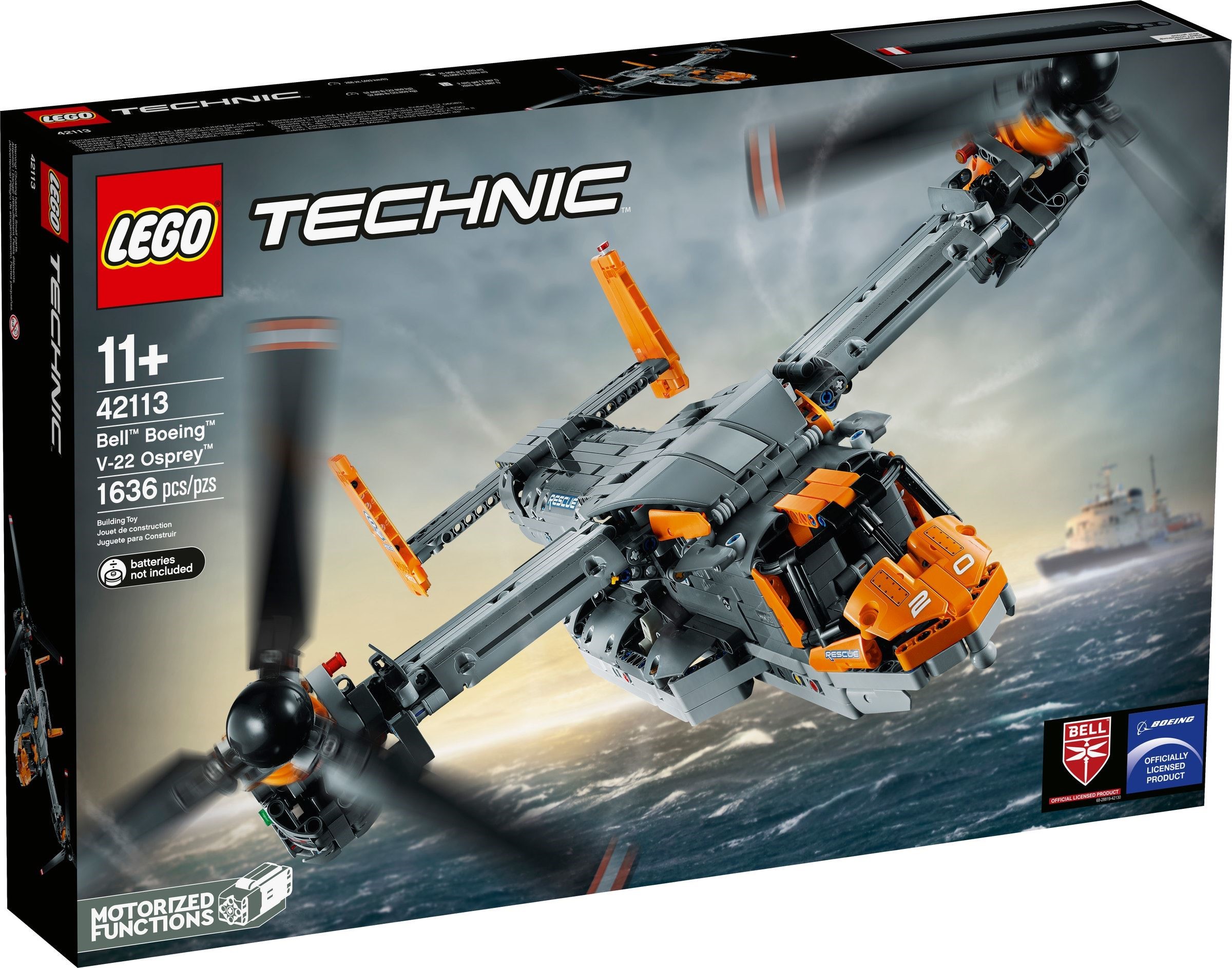 Изображение товара LEGO Technic Bell Boeing V-22 Osprey 42113 830 деталей конструктор для взрослых и детей