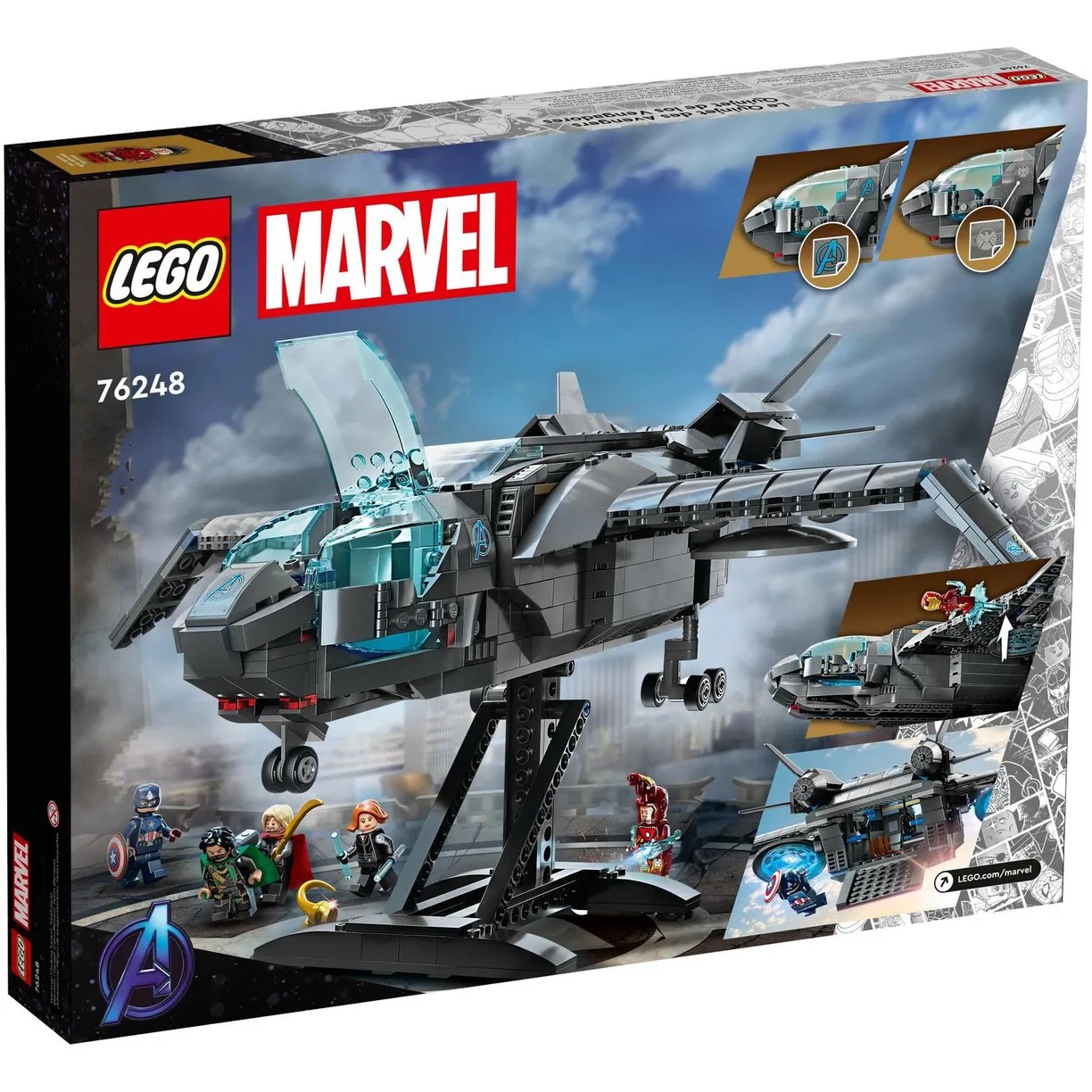 Конструктор LEGO Marvel Super Heroes Квинджет Мстителей блочный - фото 3