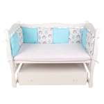 Борт в кроватку Amarobaby Ежики 12элементов AMARO-3112-Ez