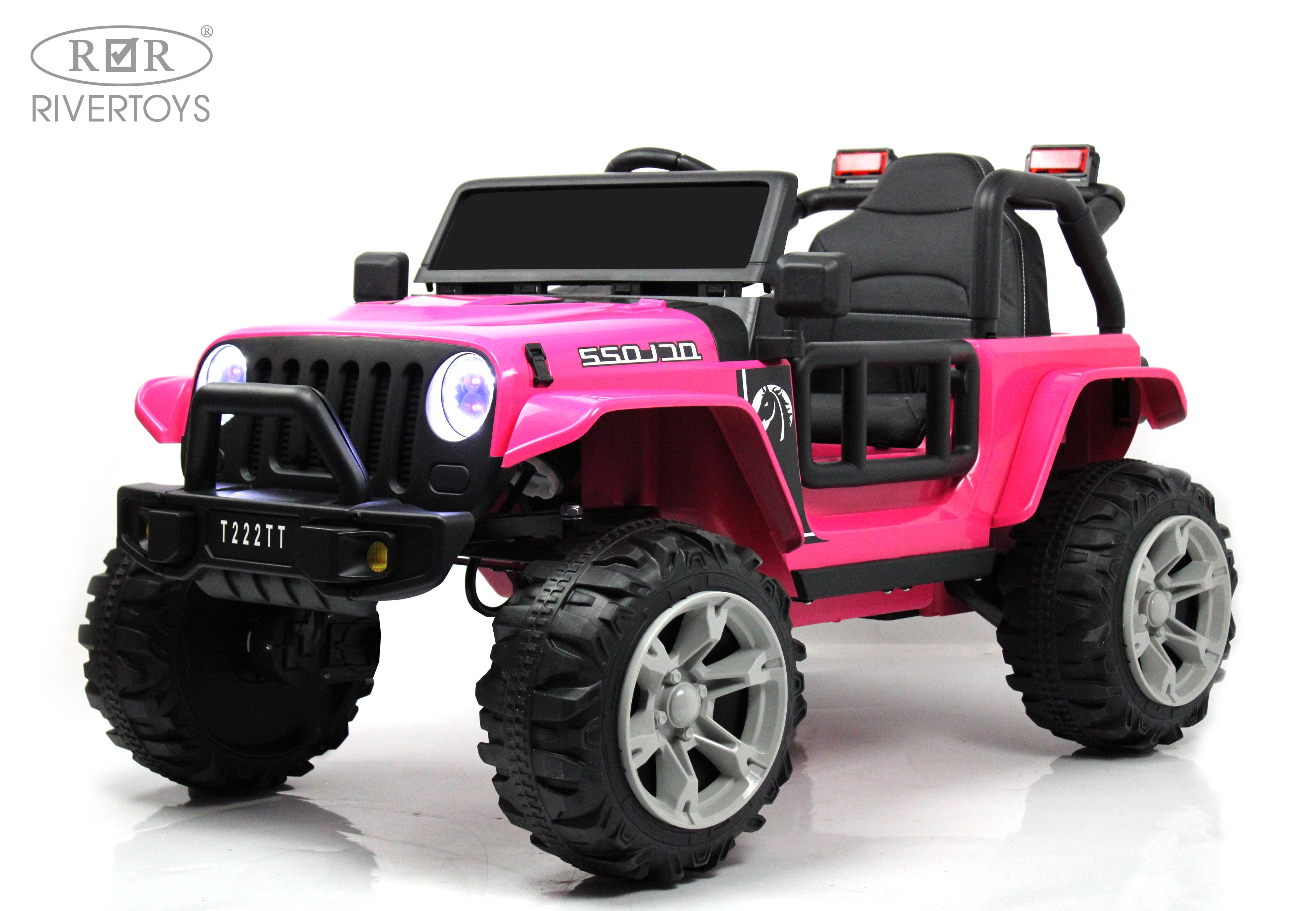 Электромобиль RIVERTOYS T222TT-4WD-PINK С пультом ДУ - фото 24