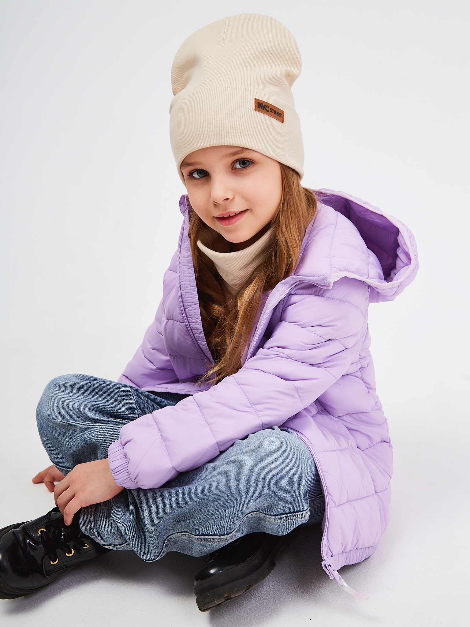 Шапка и снуд NYCkids NYC-H-70-KashOtvG-beige - фото 12