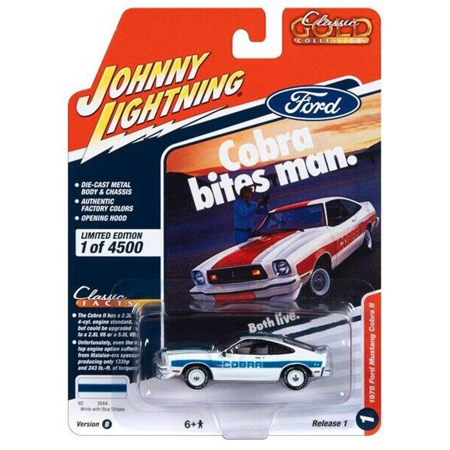 Автомобиль Johnny Lightning Ford 1:64 JLCG031B-R1-N1 - фото 3
