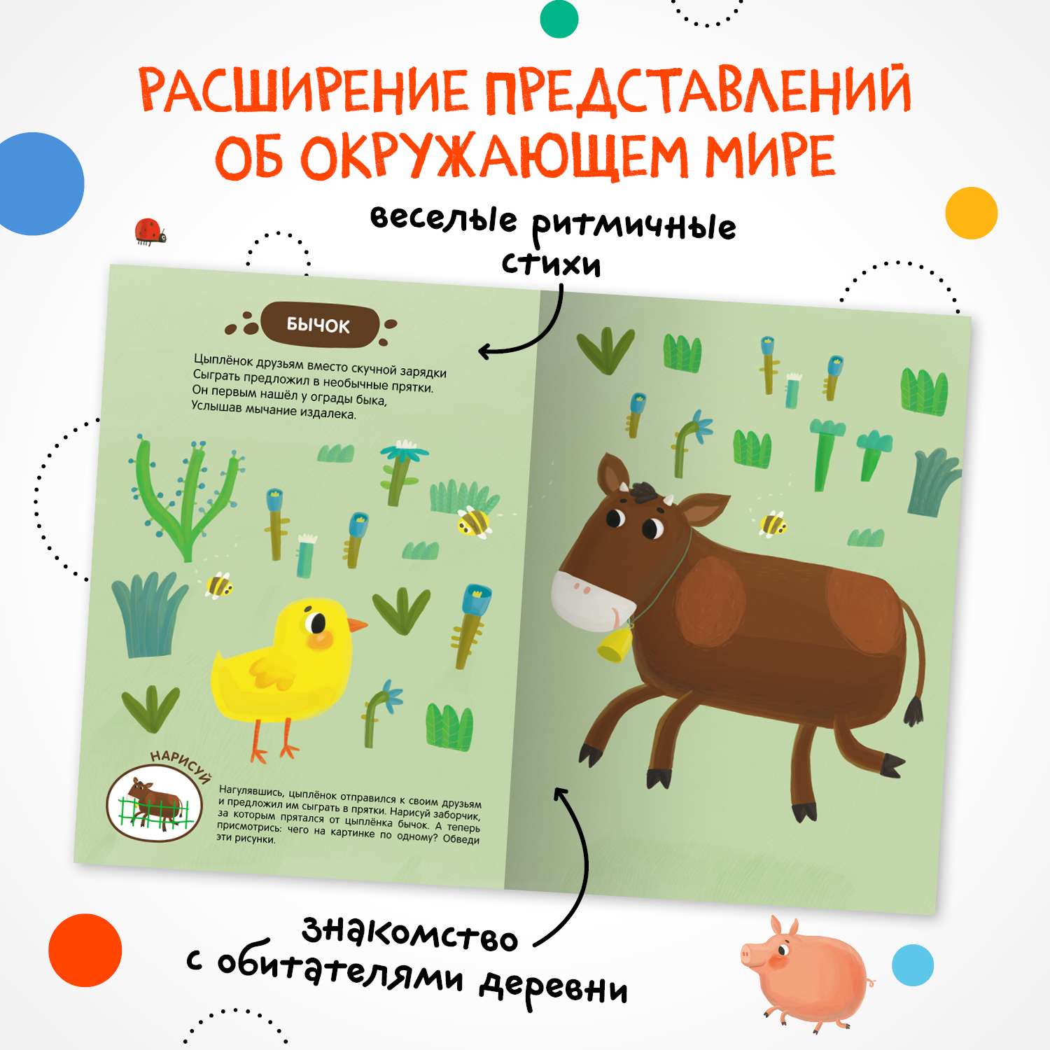 Книга Задания и задачки для малышей 2 Цыпленок в деревне - фото 6