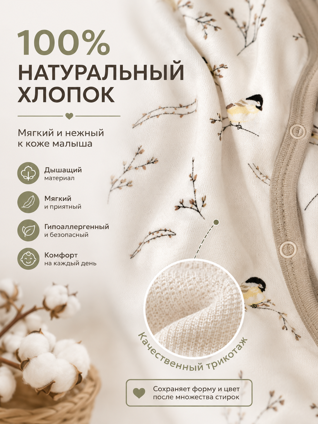 Комбинезон Milkymania 120синичкибезследа - фото 6