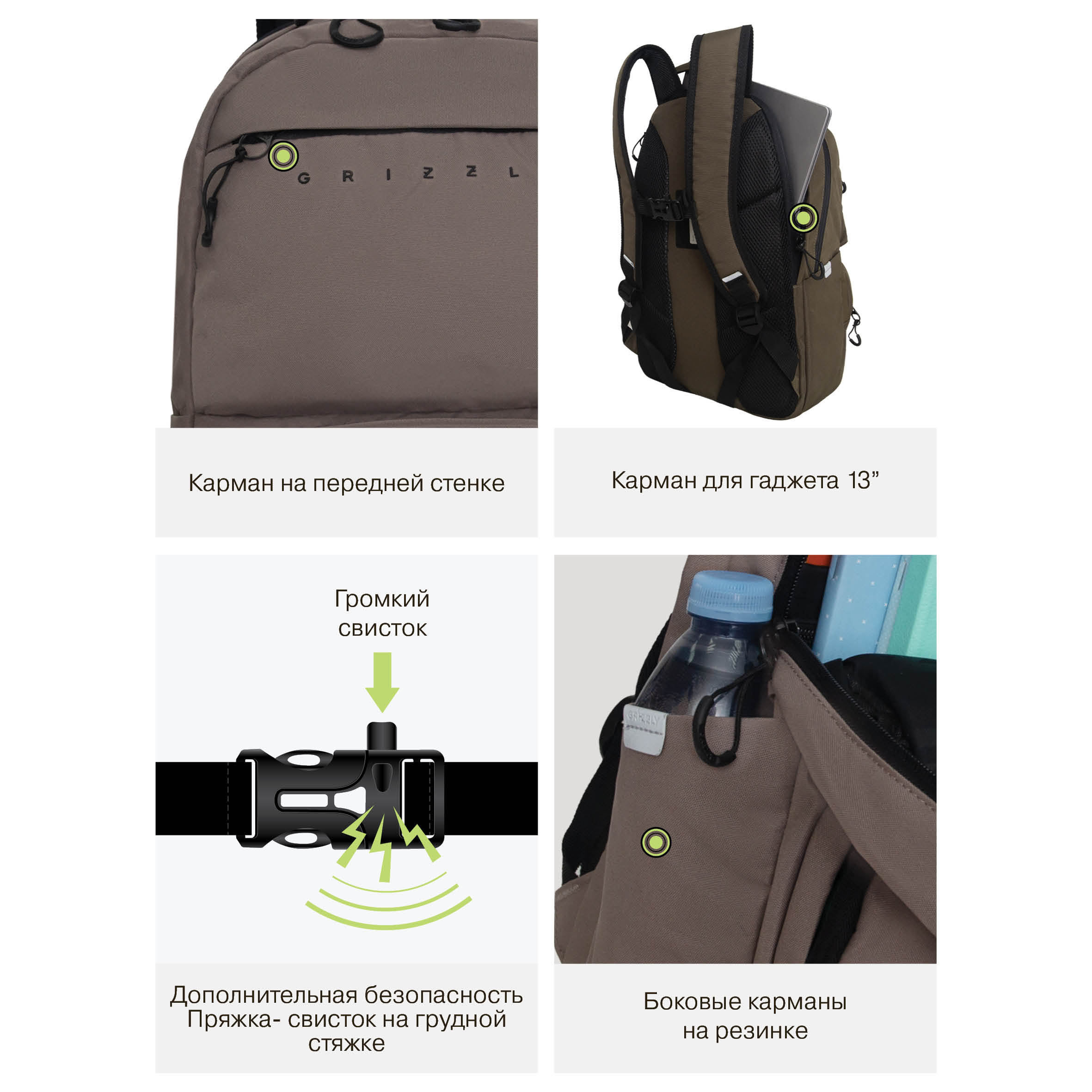 Рюкзак Grizzly для мальчика - фото 12