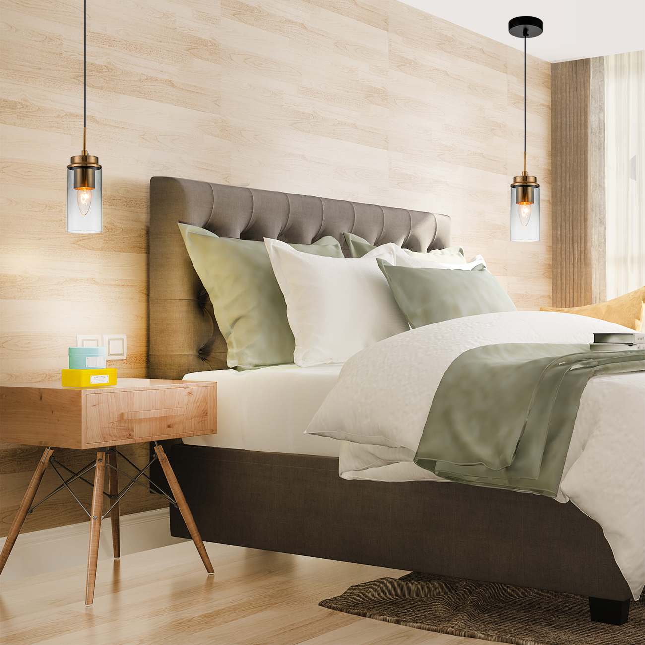 Подвесной светильник ESCADA Escada 2118/1S Black/Brass - фото 3